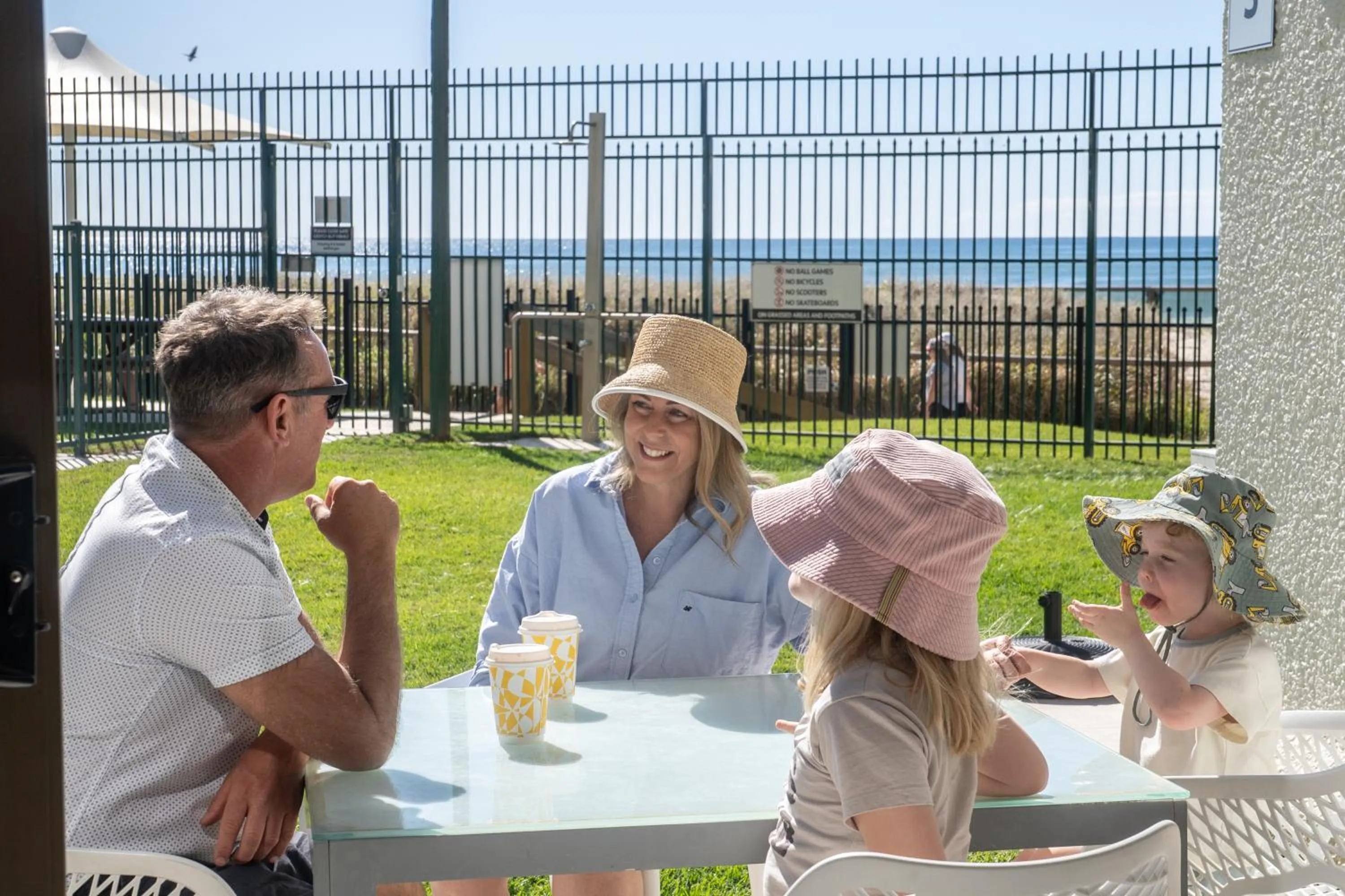Family in The Breakers