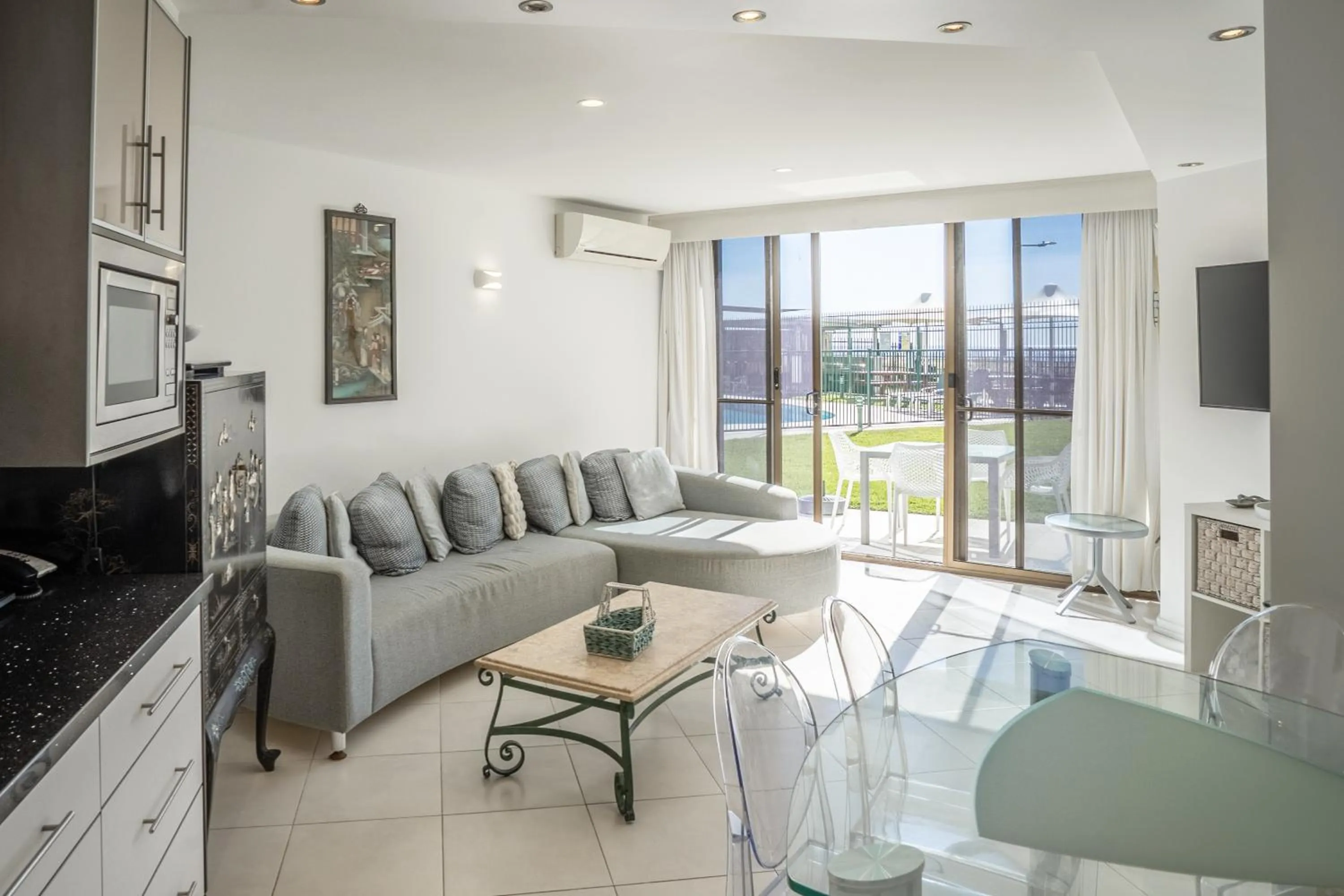 Living room in The Breakers