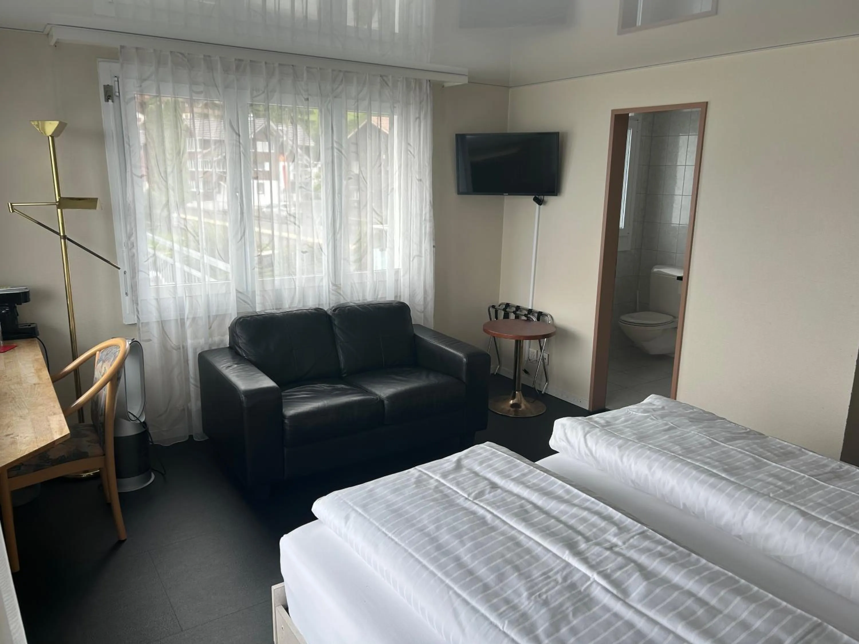 Bedroom, Bed in Strandhotel Seeblick