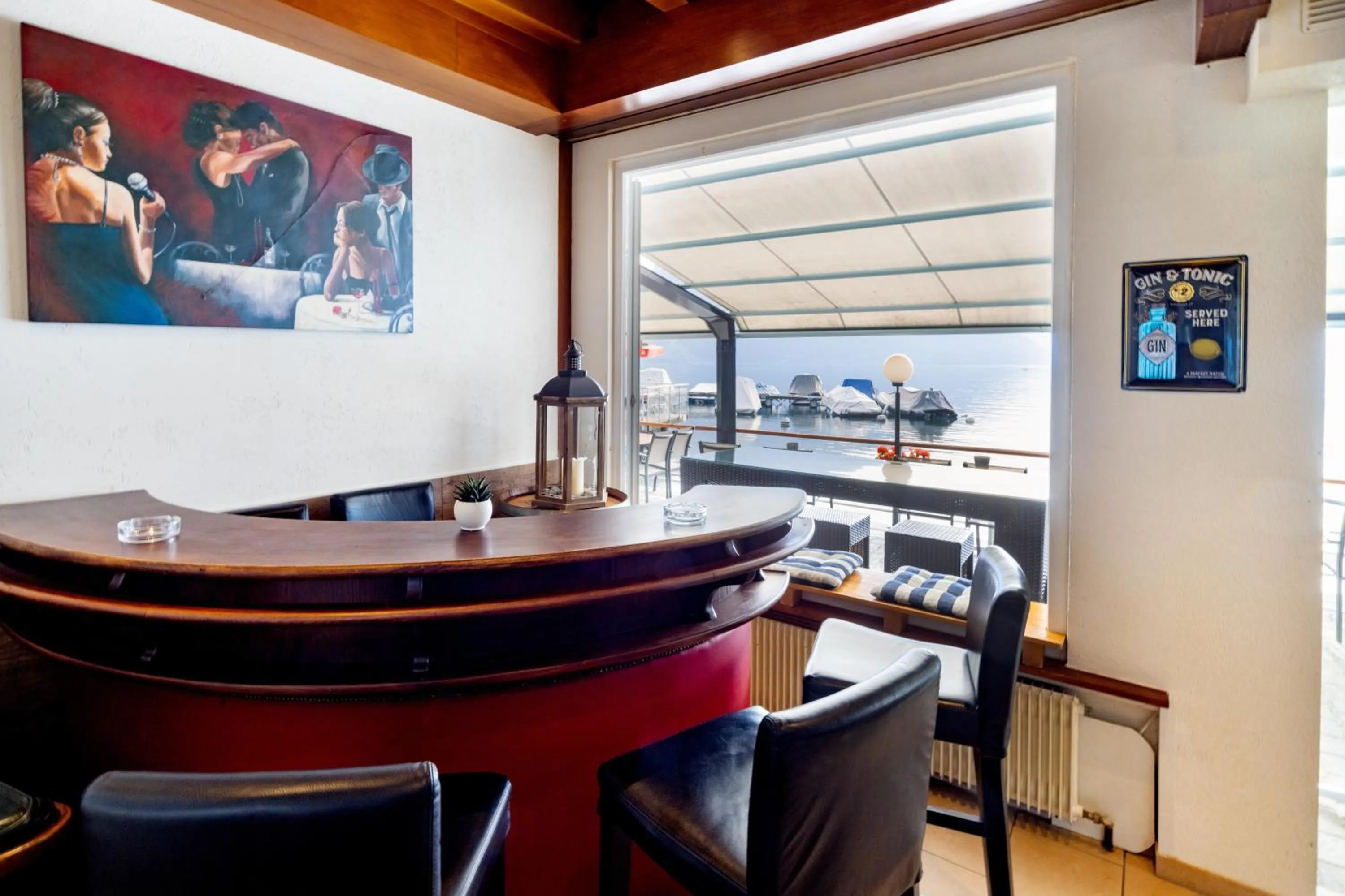 Lounge or bar in Strandhotel Seeblick