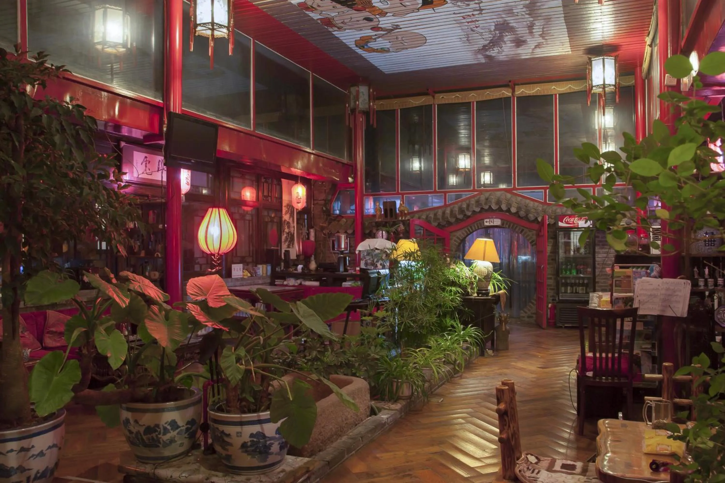 Lounge or bar in The Great Wall Courtyard Hostel