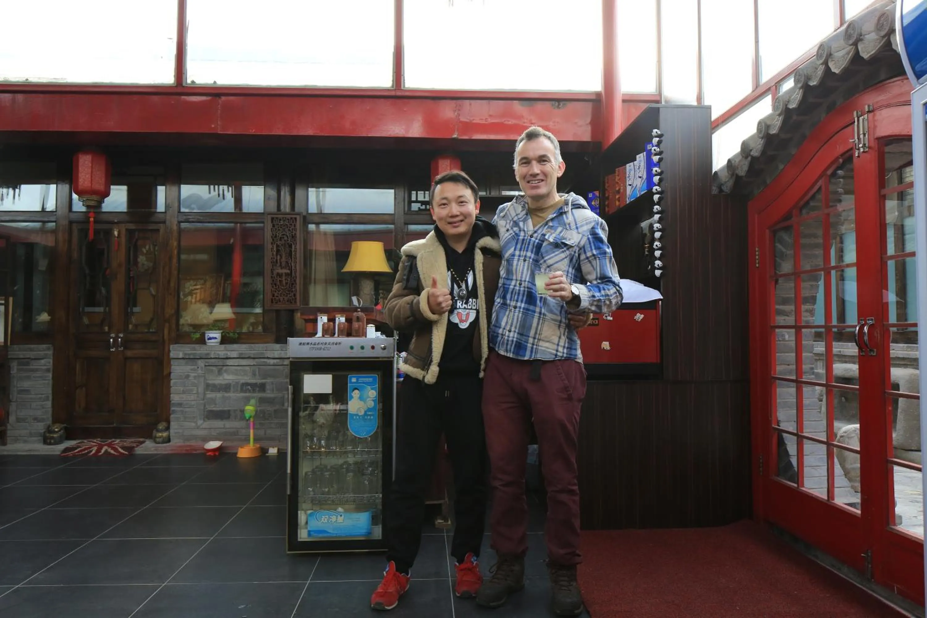 Staff in The Great Wall Courtyard Hostel