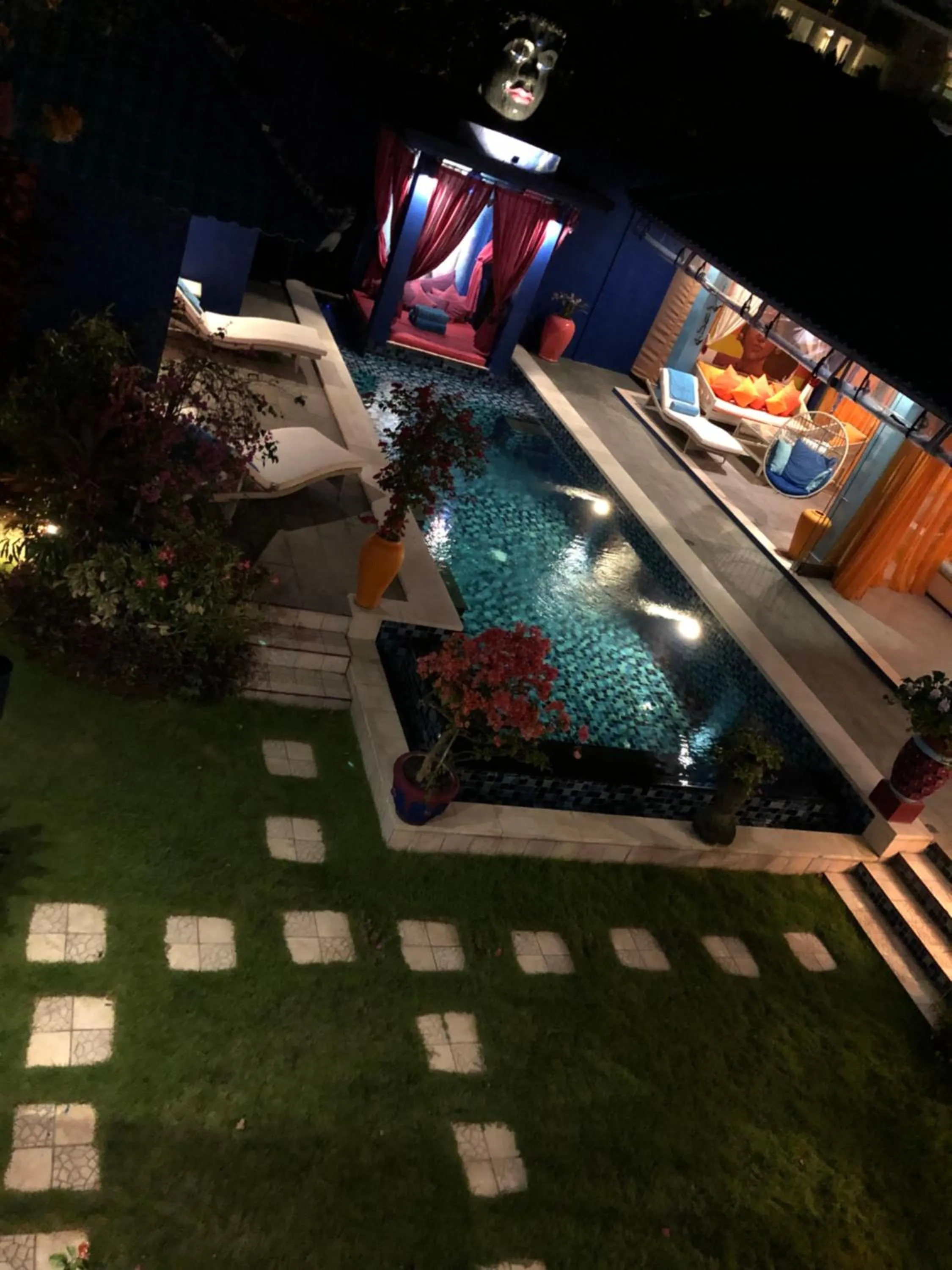 Night in Villa Majorelle Bali