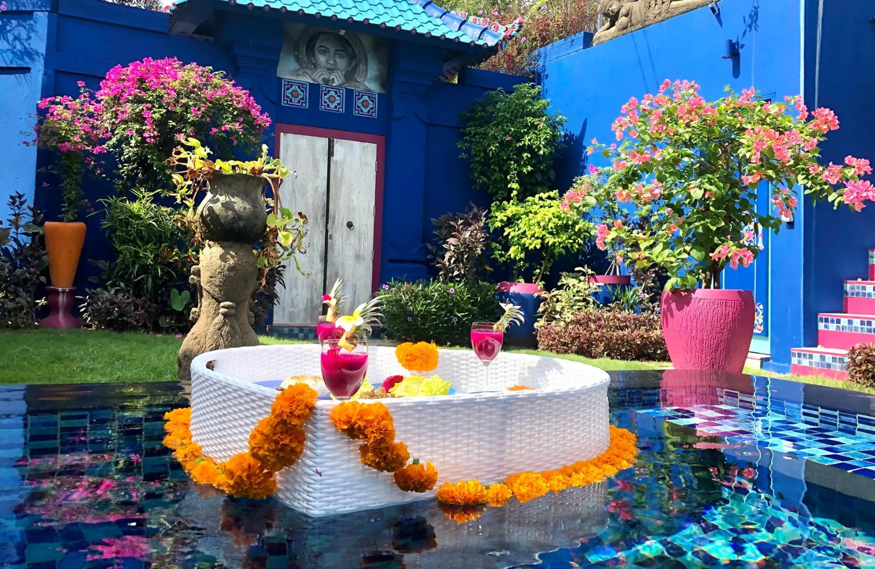 Facade/entrance in Villa Majorelle Bali