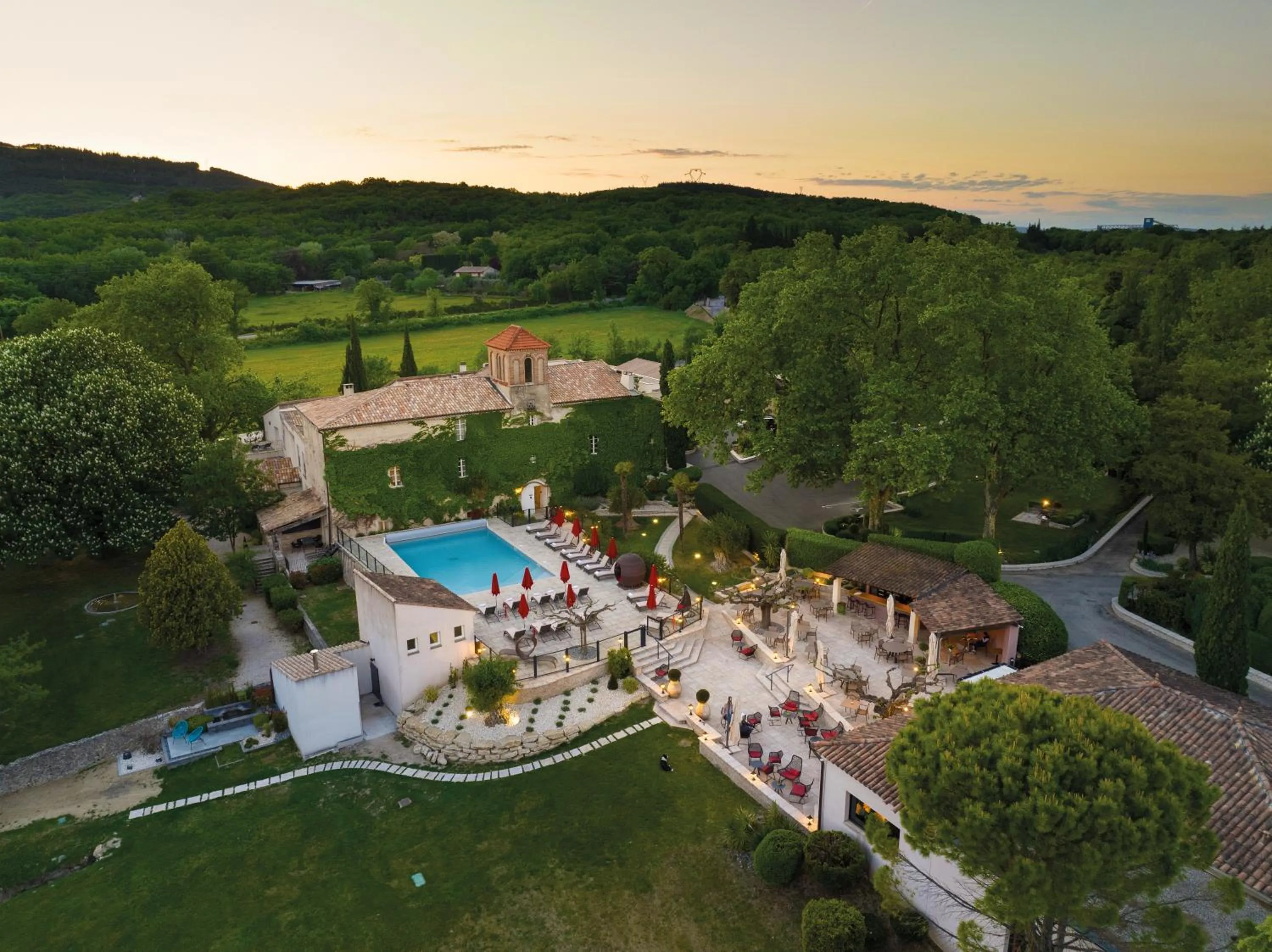 Bird's eye view in Le Domaine Du Colombier