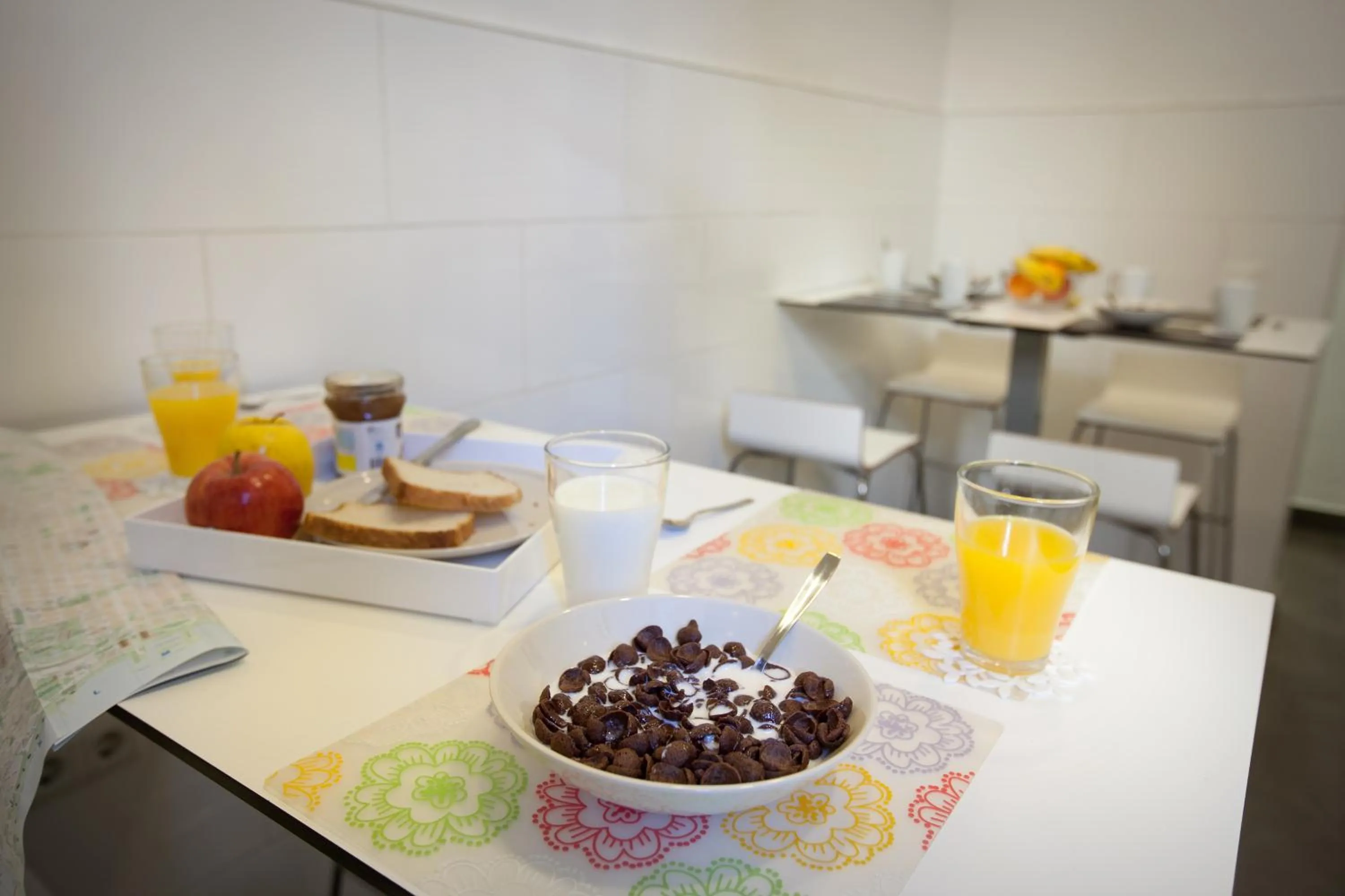 Communal kitchen in Hip Karma Hostel