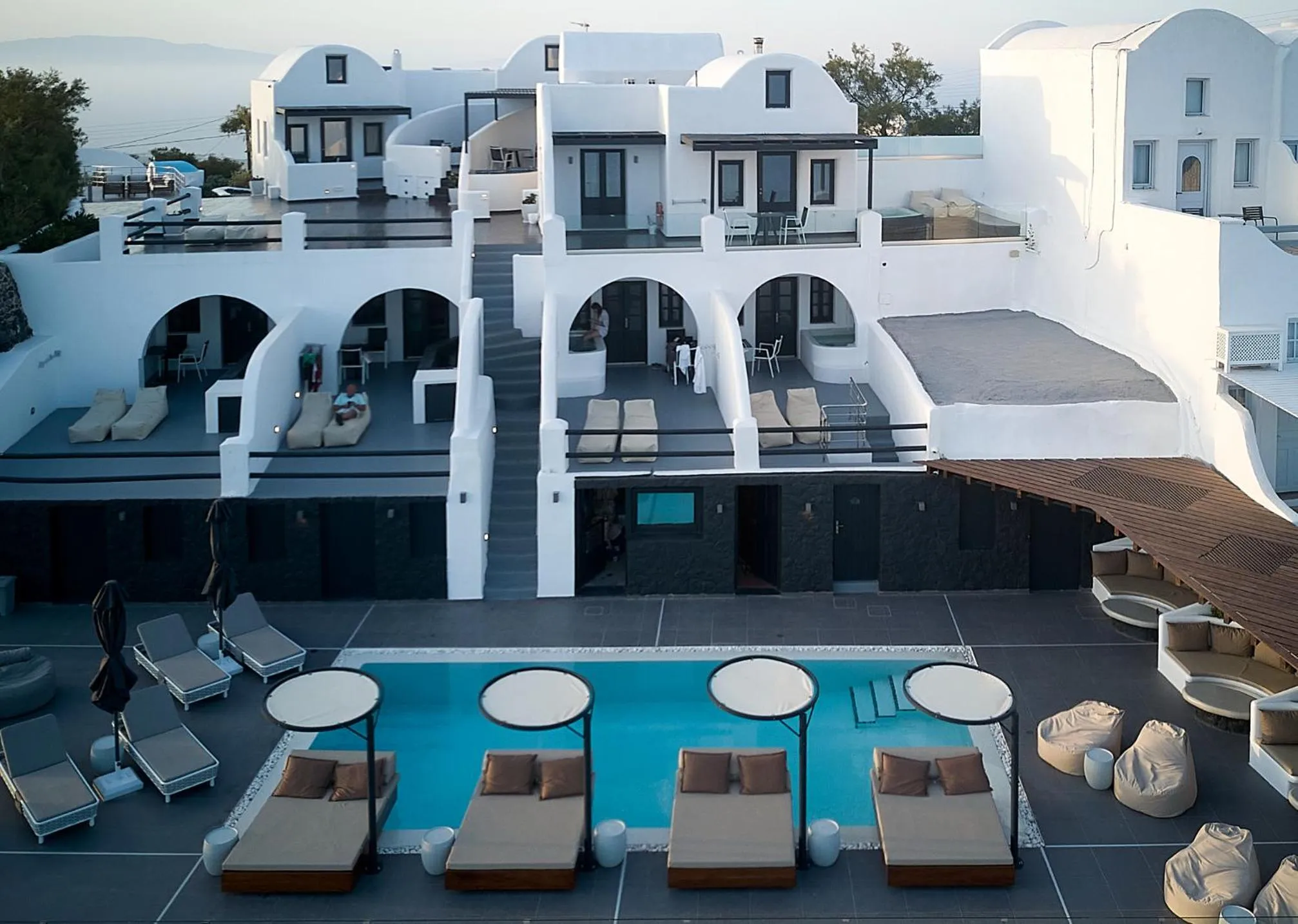 Property building in Oia Suites