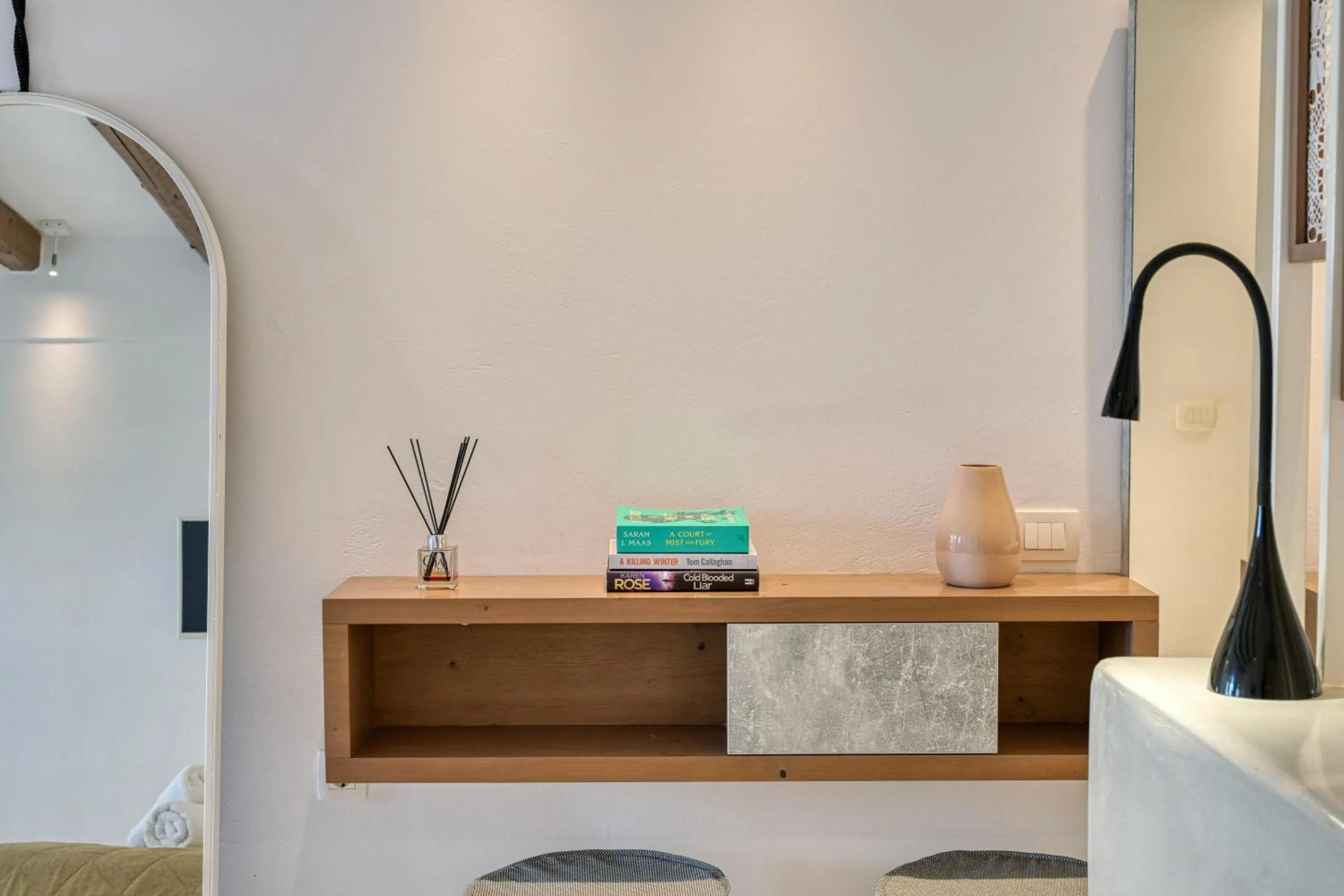 Decorative detail in Oia Suites