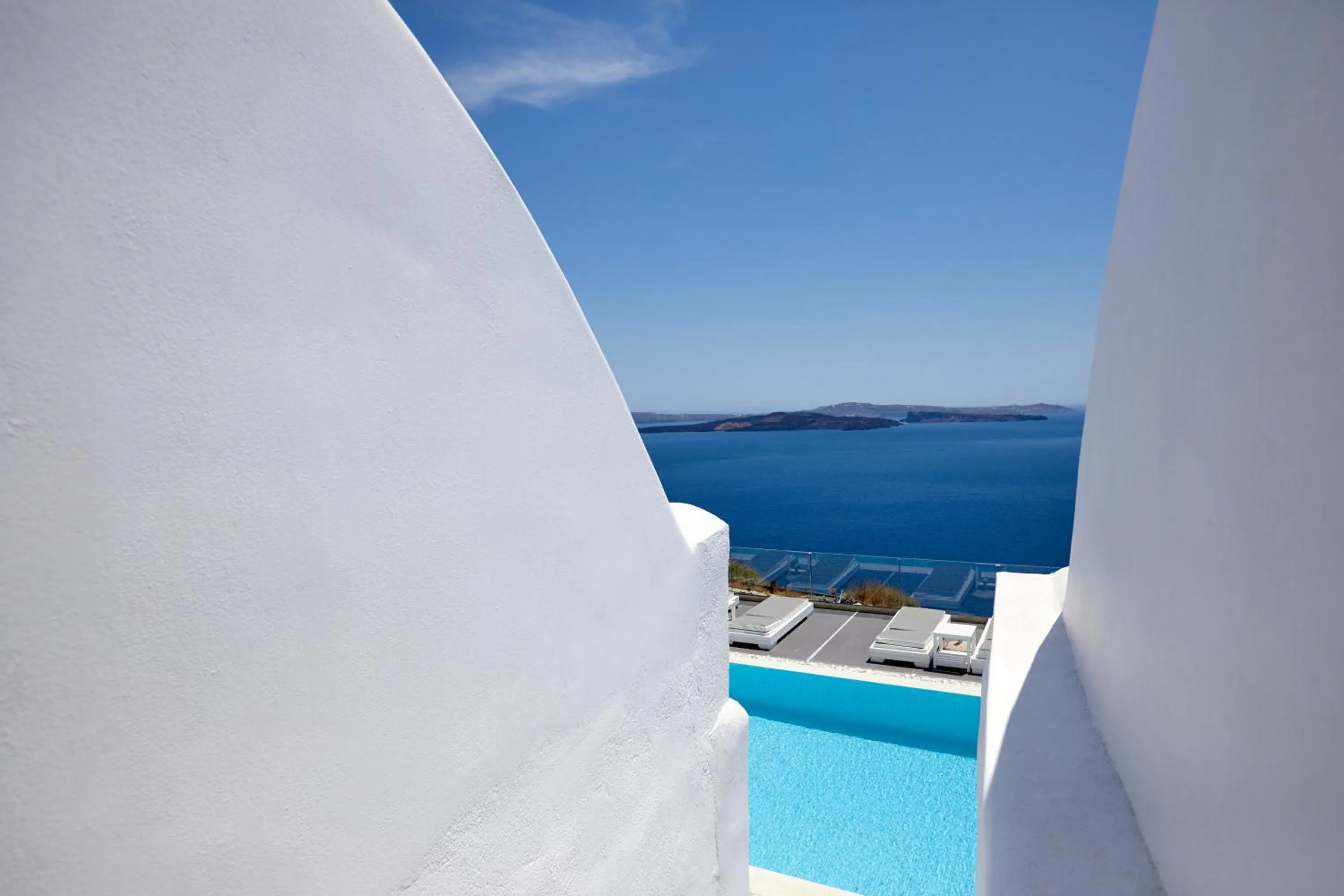 Sea view in Oia Suites