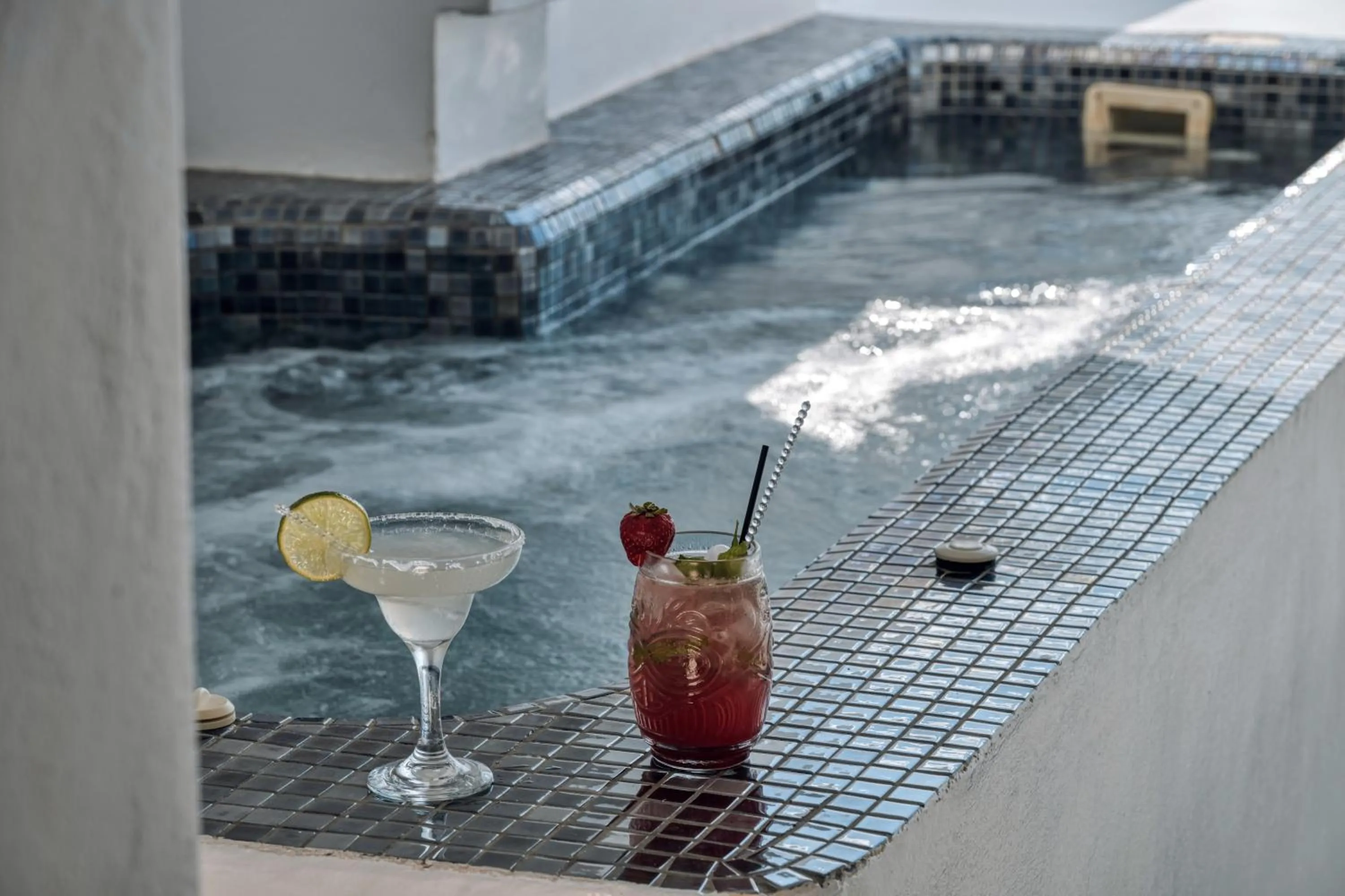 Natural landscape in Oia Suites