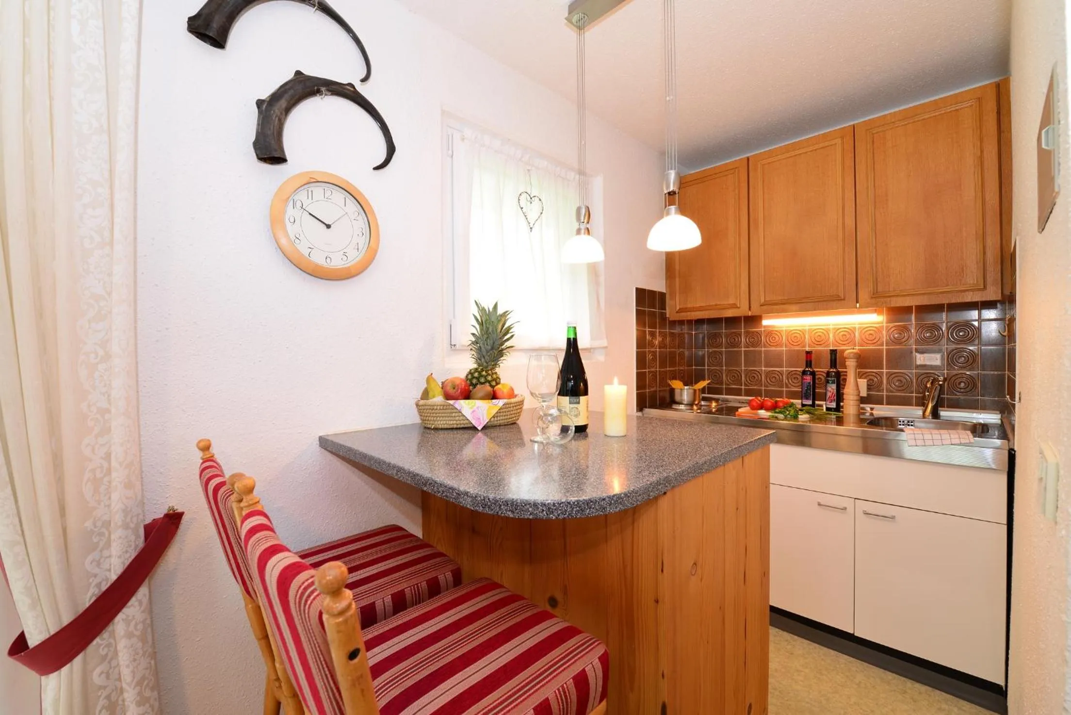 Kitchen or kitchenette in Familienhotel Kleinwalsertal