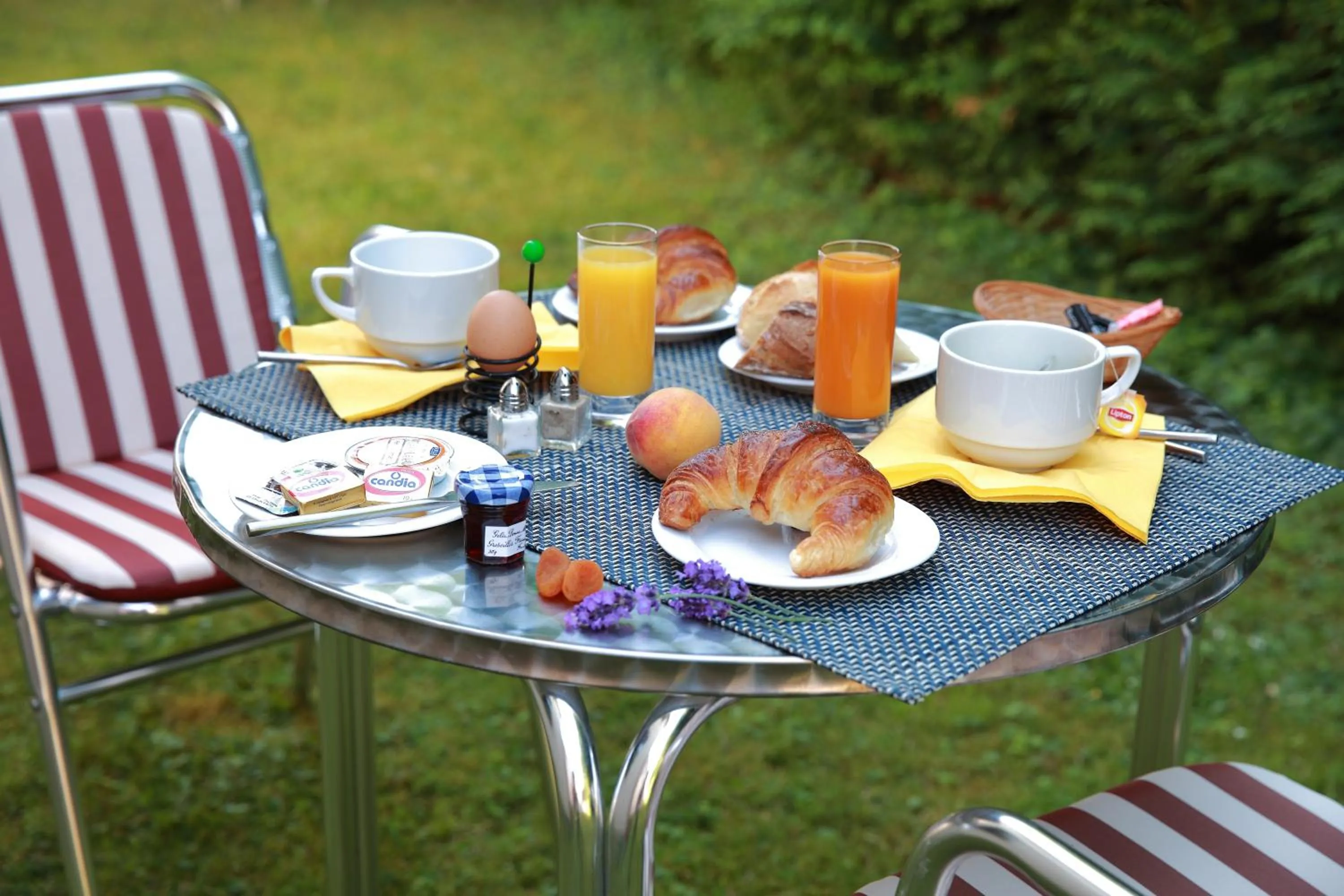 Patio in Logis Le Luth