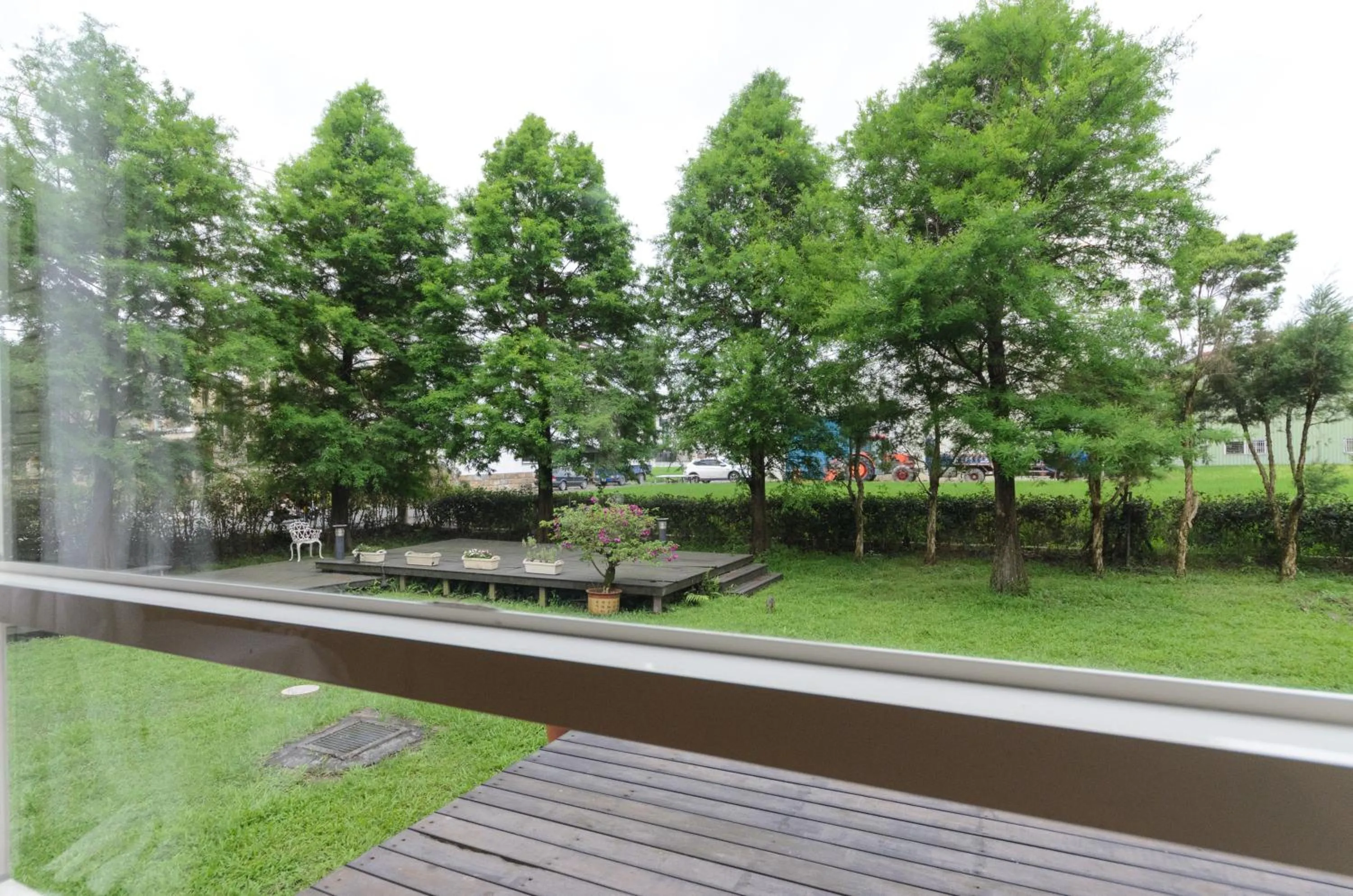 Garden view in Yosemite Homestay