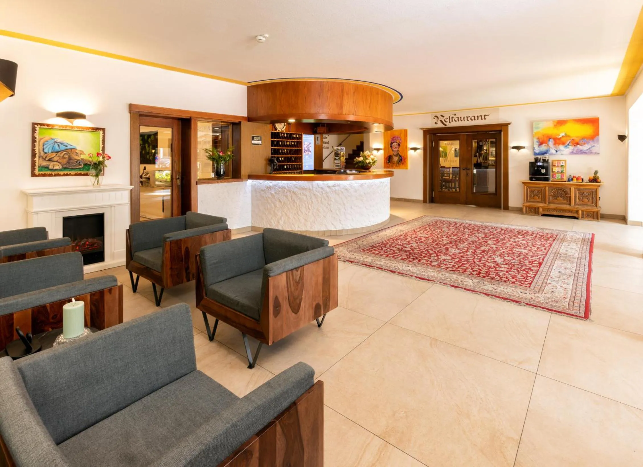 Lobby or reception in Sporthotel Wilder Kaiser
