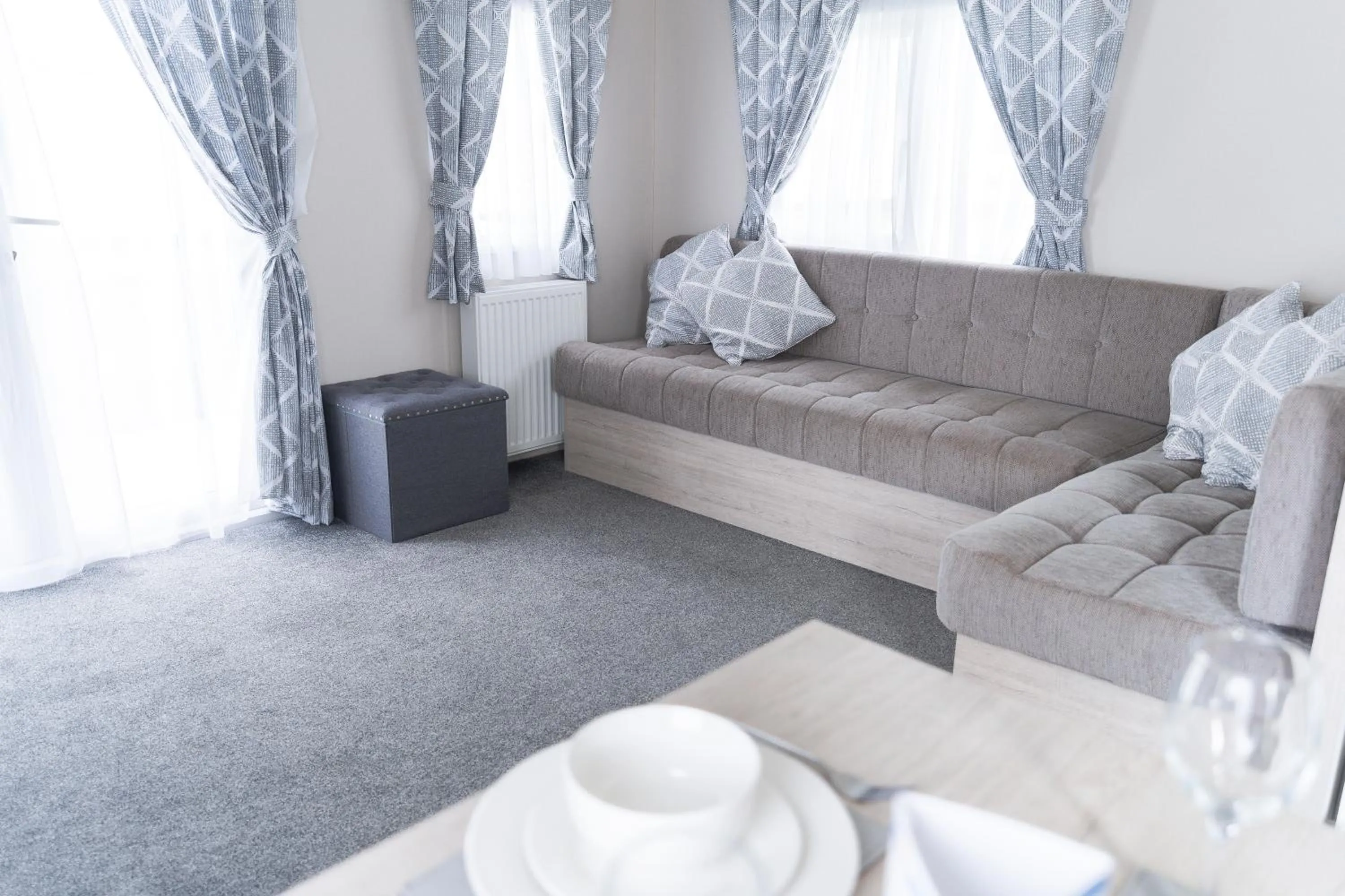 Seating area in Marine Holiday Park