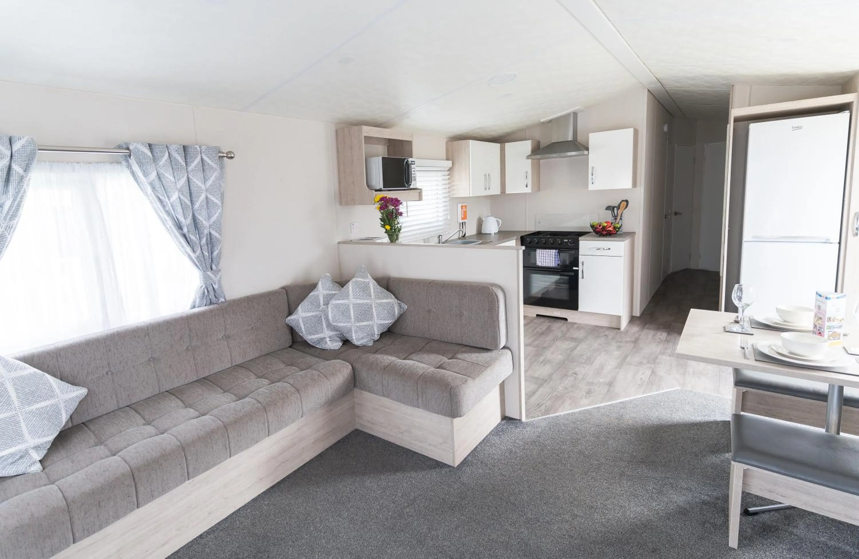 Living room in Marine Holiday Park