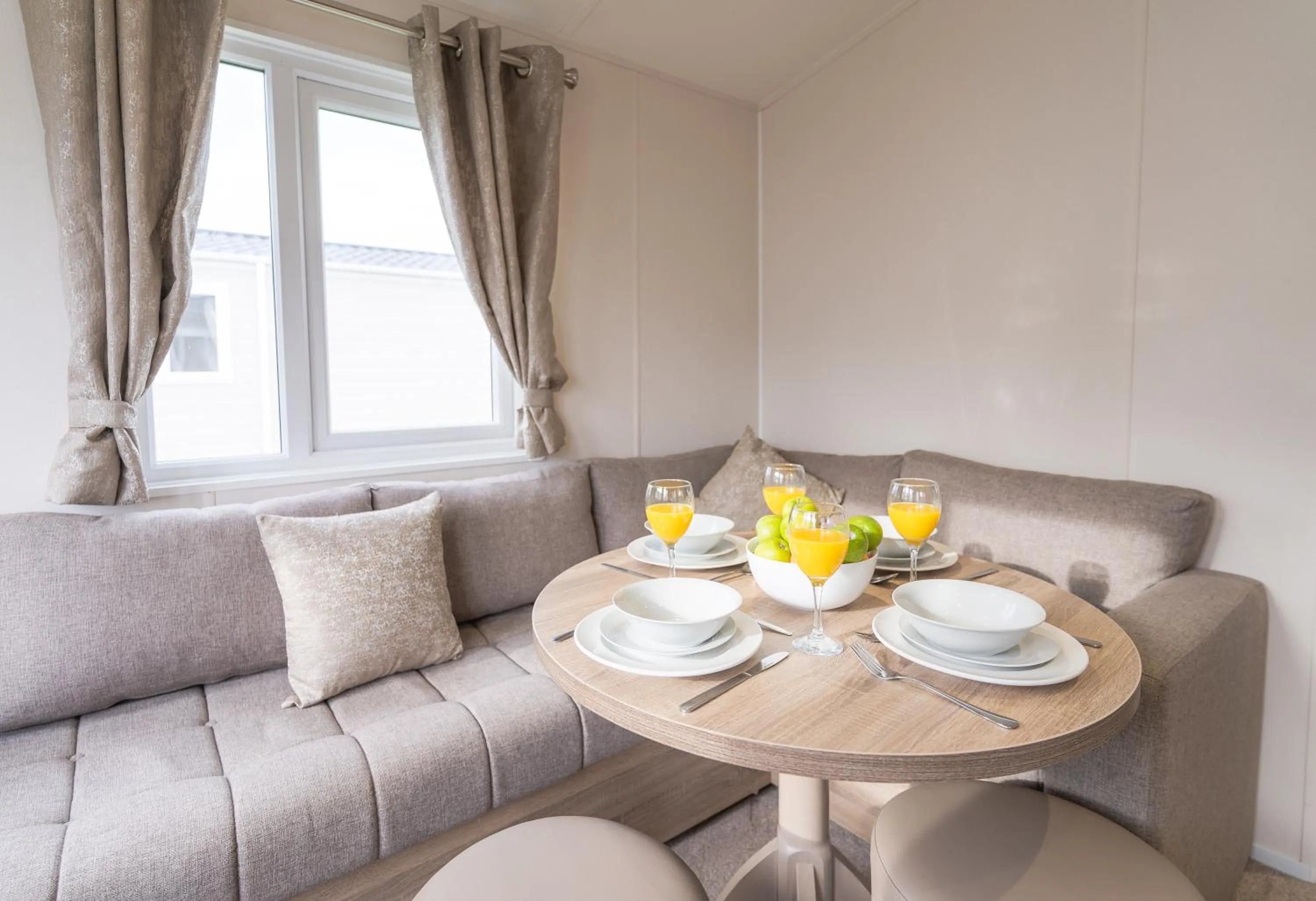 Living room in Marine Holiday Park