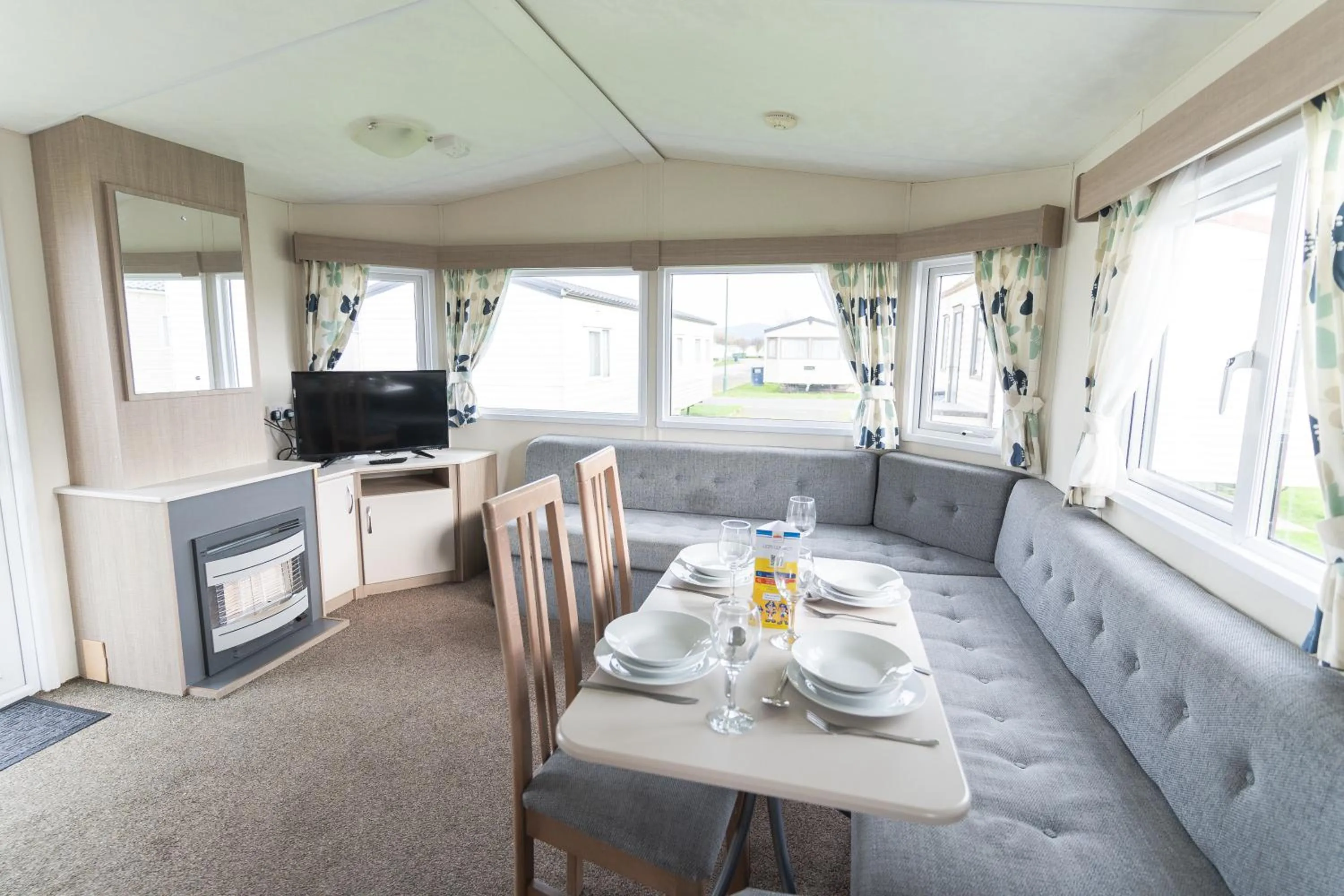 Living room in Marine Holiday Park