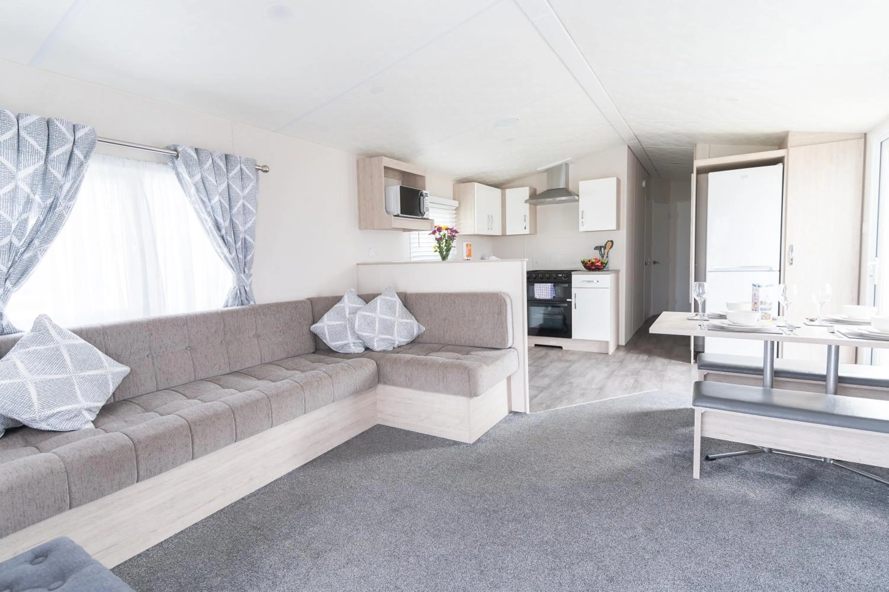 Seating area in Marine Holiday Park