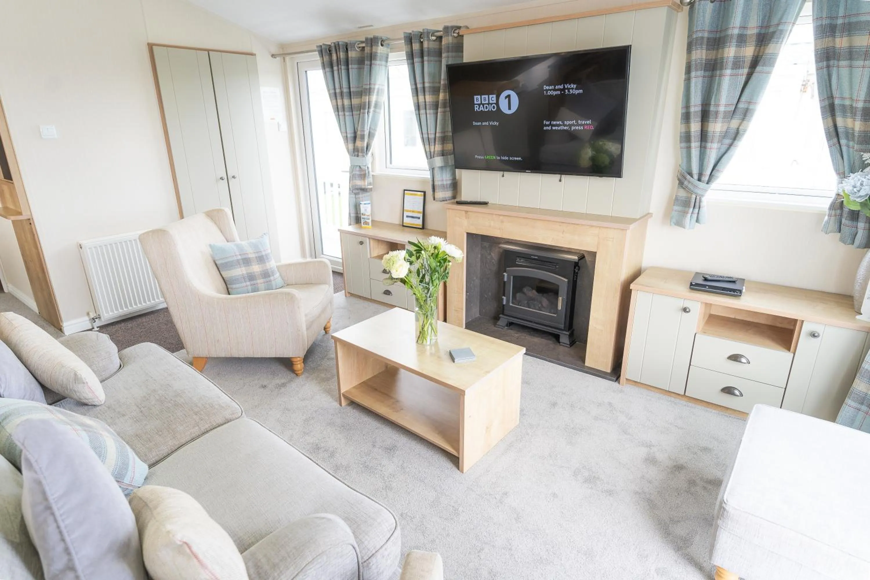 Communal lounge/ TV room in Marine Holiday Park