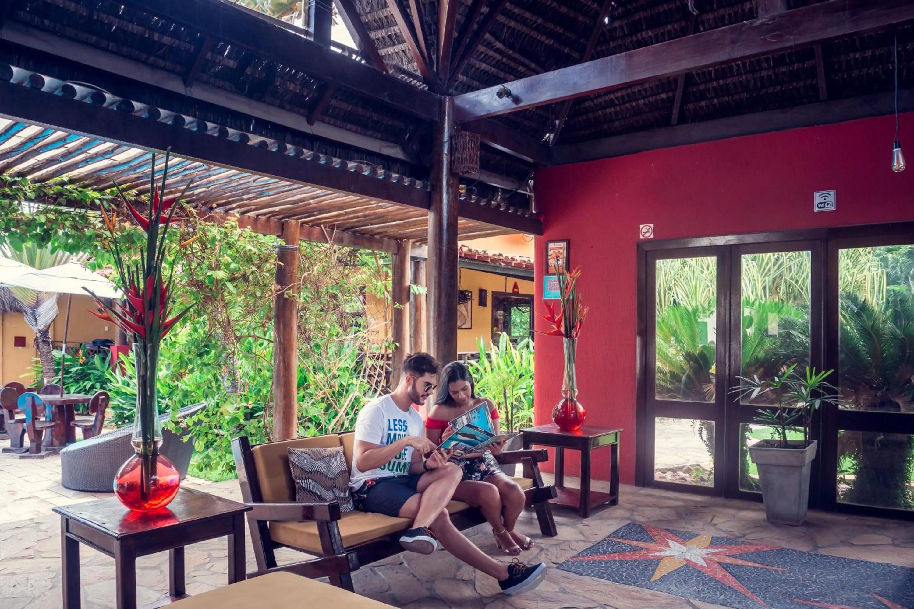 Lobby or reception in Hotel Aconchego Porto de Galinhas