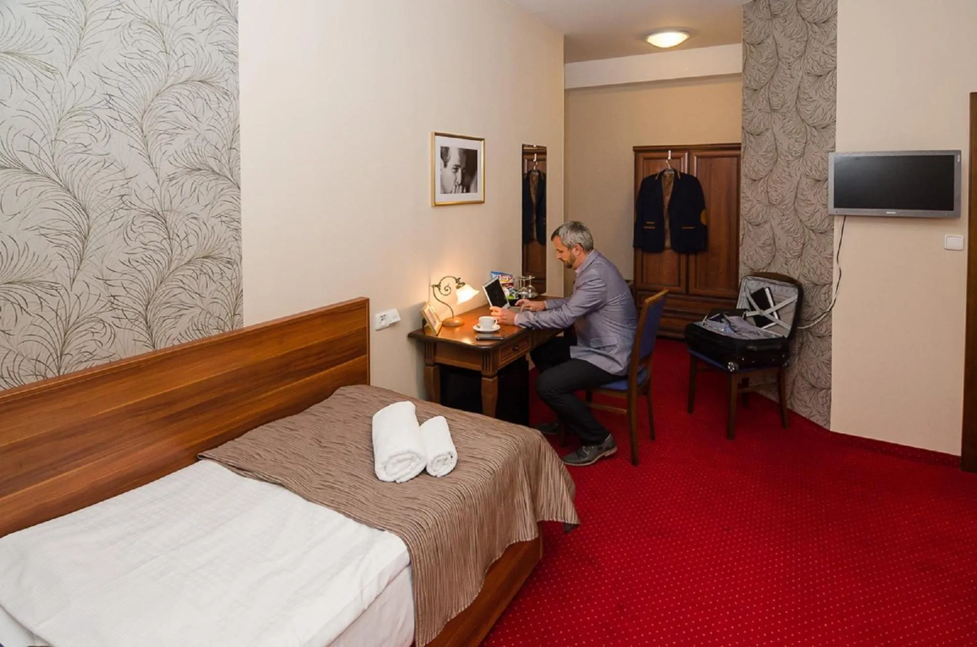 Photo of the whole room, Bed in Hejtmanský dvůr