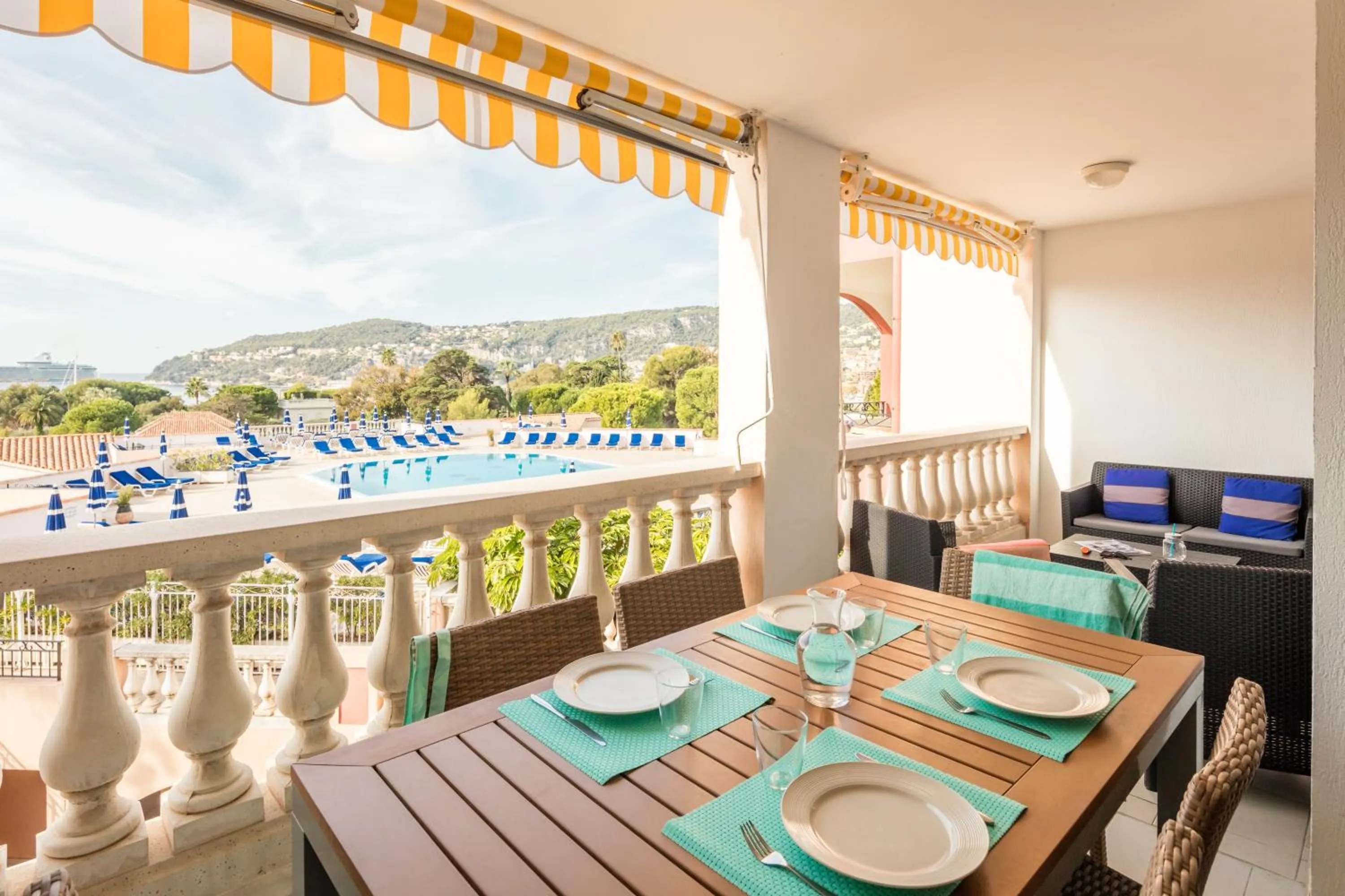 Patio in Résidence Pierre & Vacances l'Ange Gardien