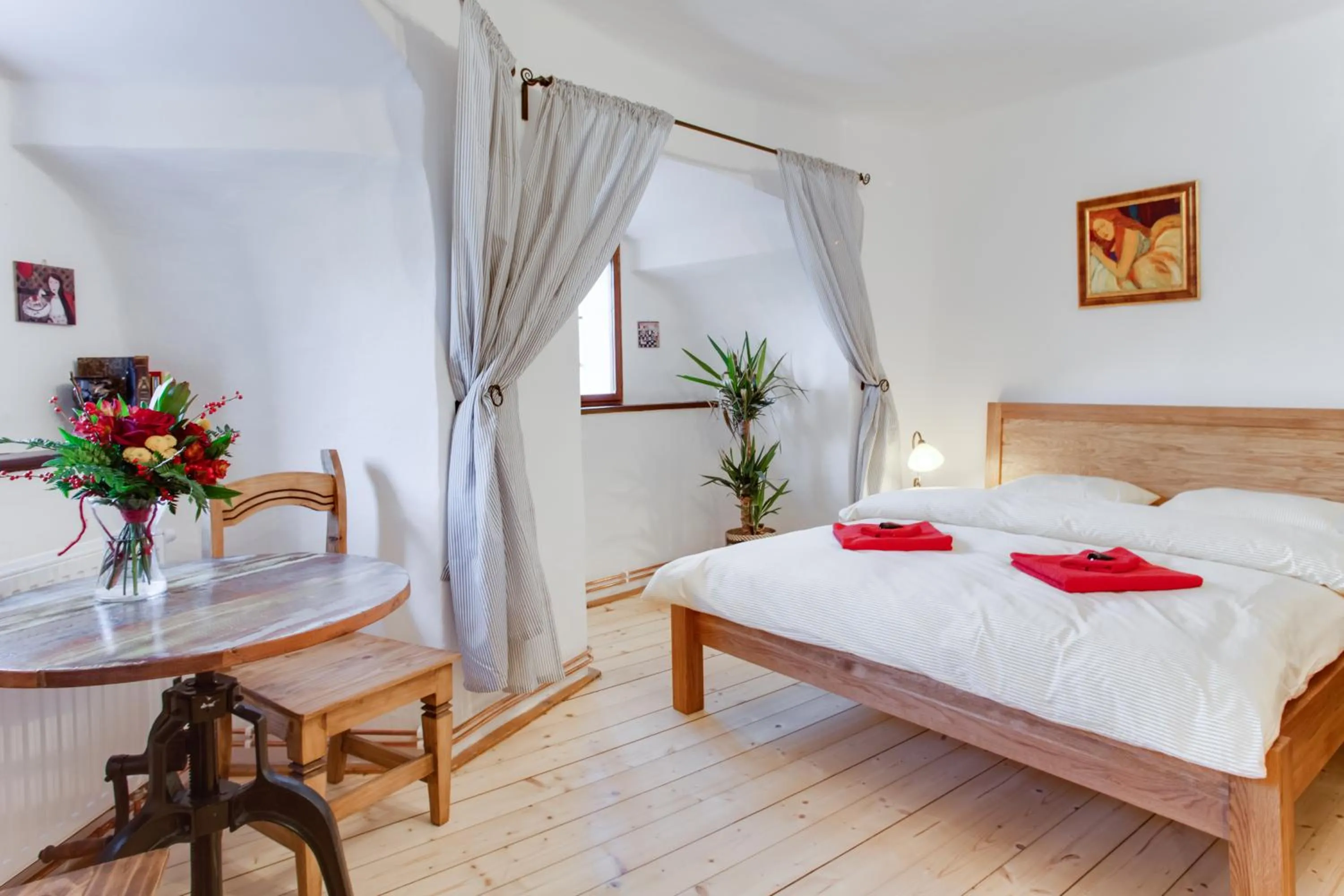 Bedroom, Bed in Krumlov Tower