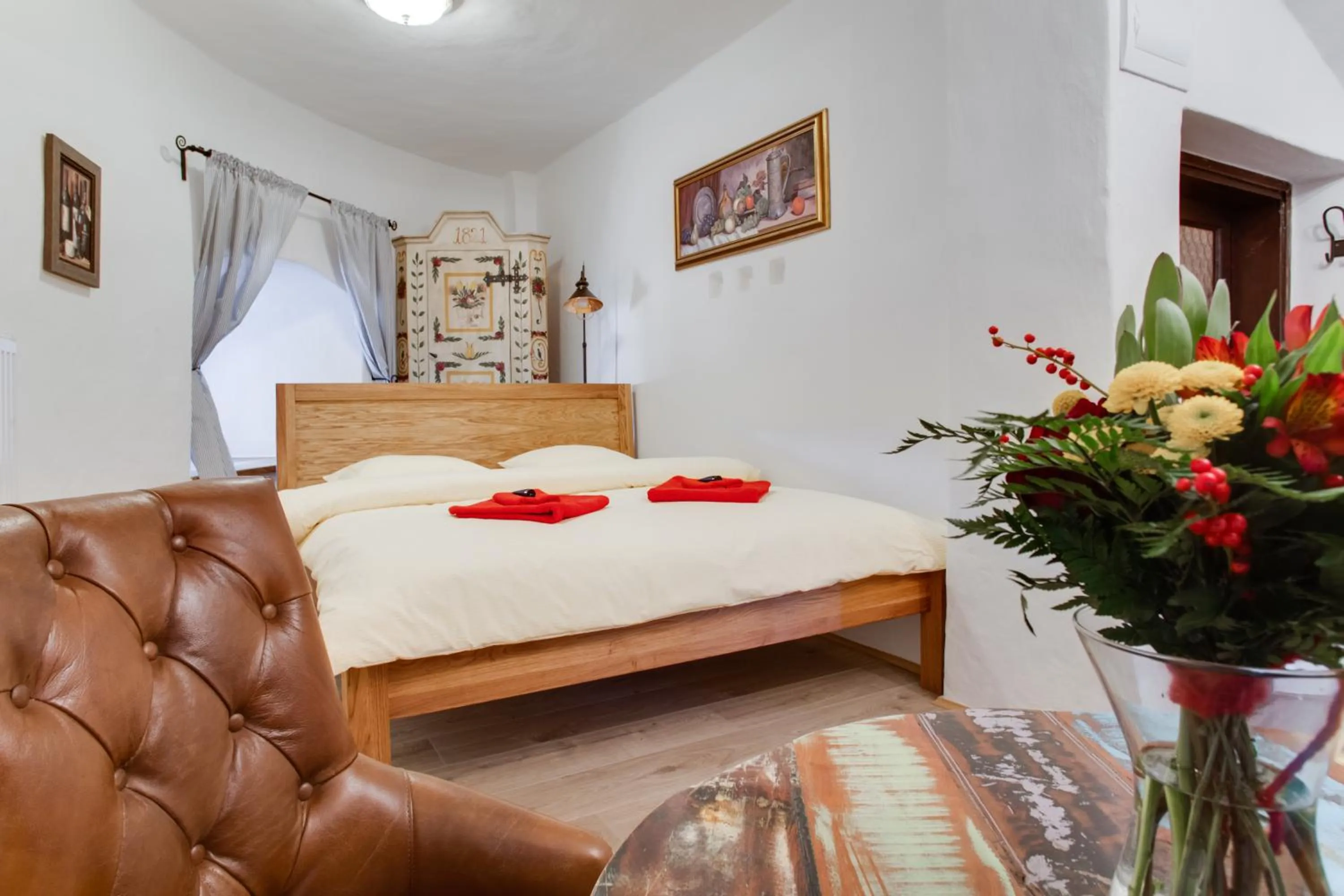 Bedroom, Bed in Krumlov Tower