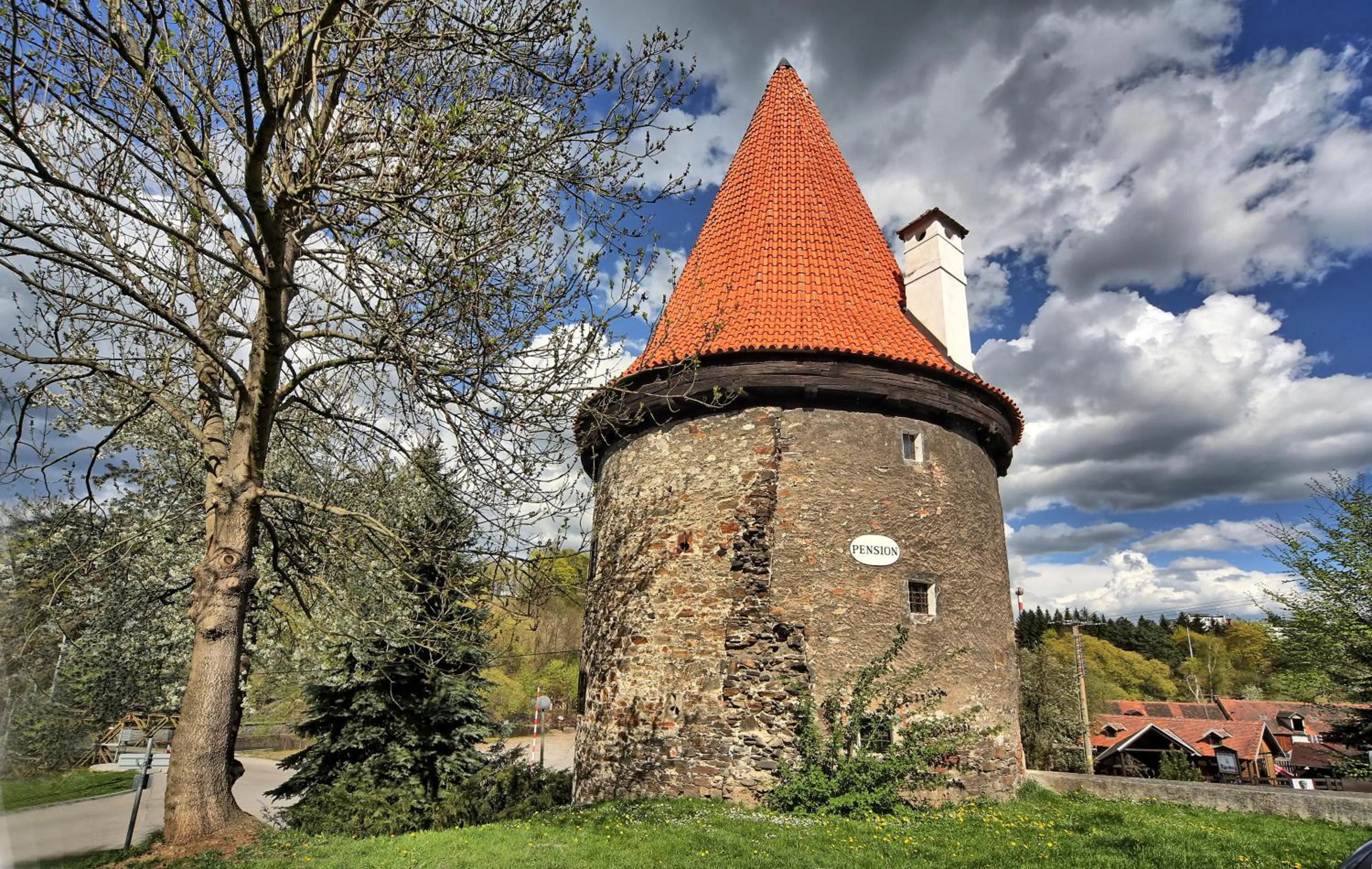 Facade/entrance in Krumlov Tower