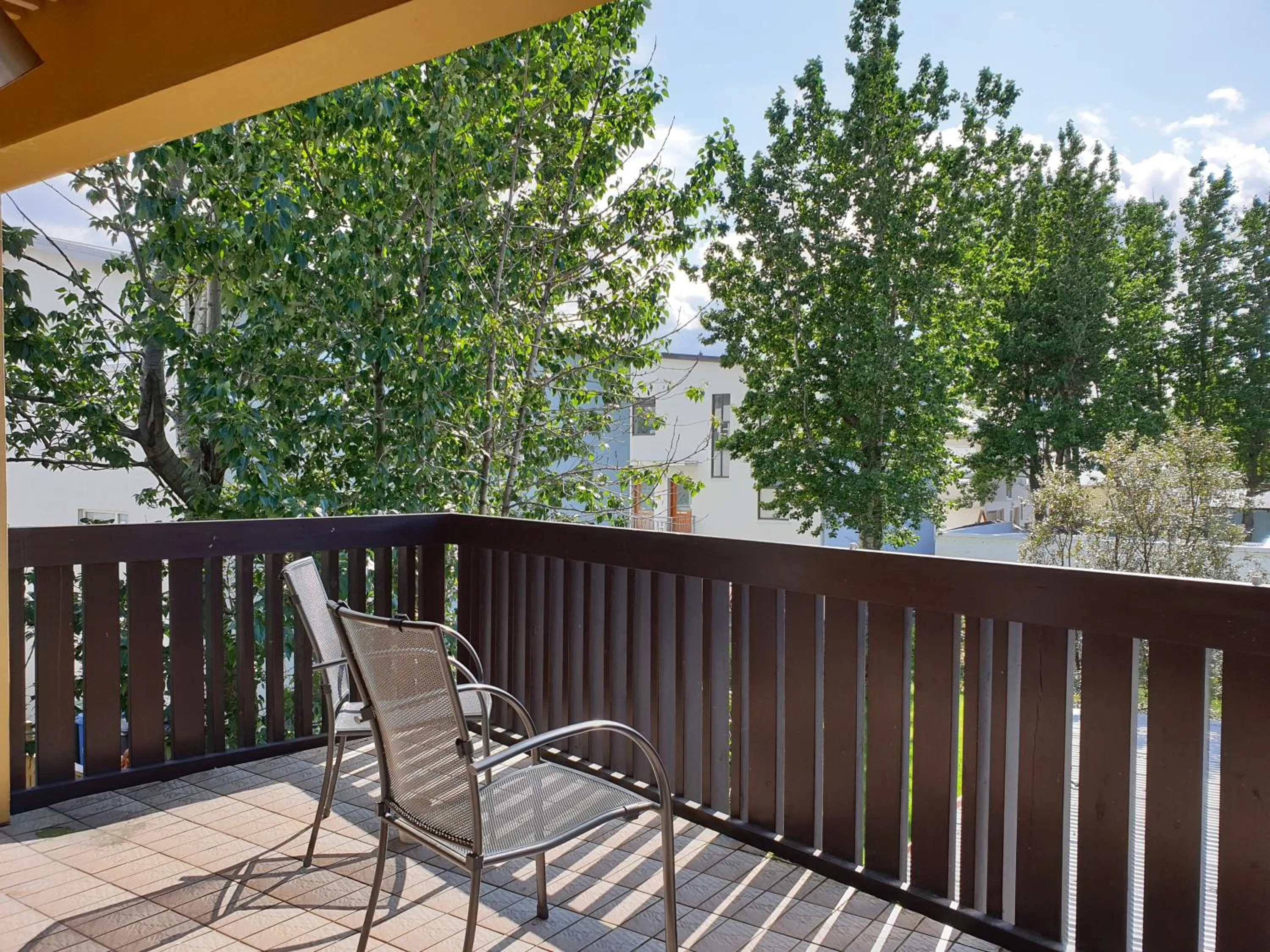 Balcony/Terrace in Lækur Hostel