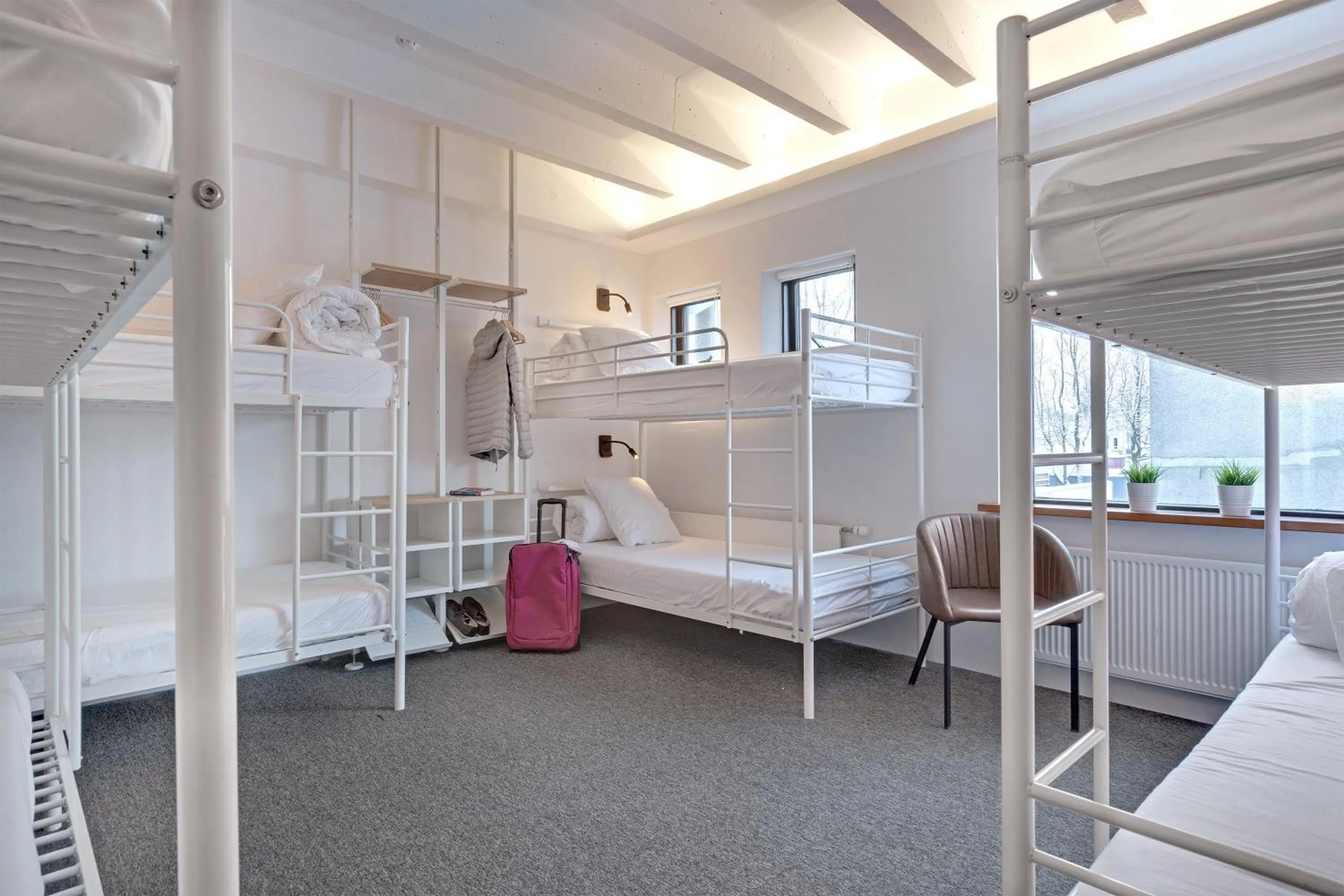 Bedroom, Bed in Lækur Hostel