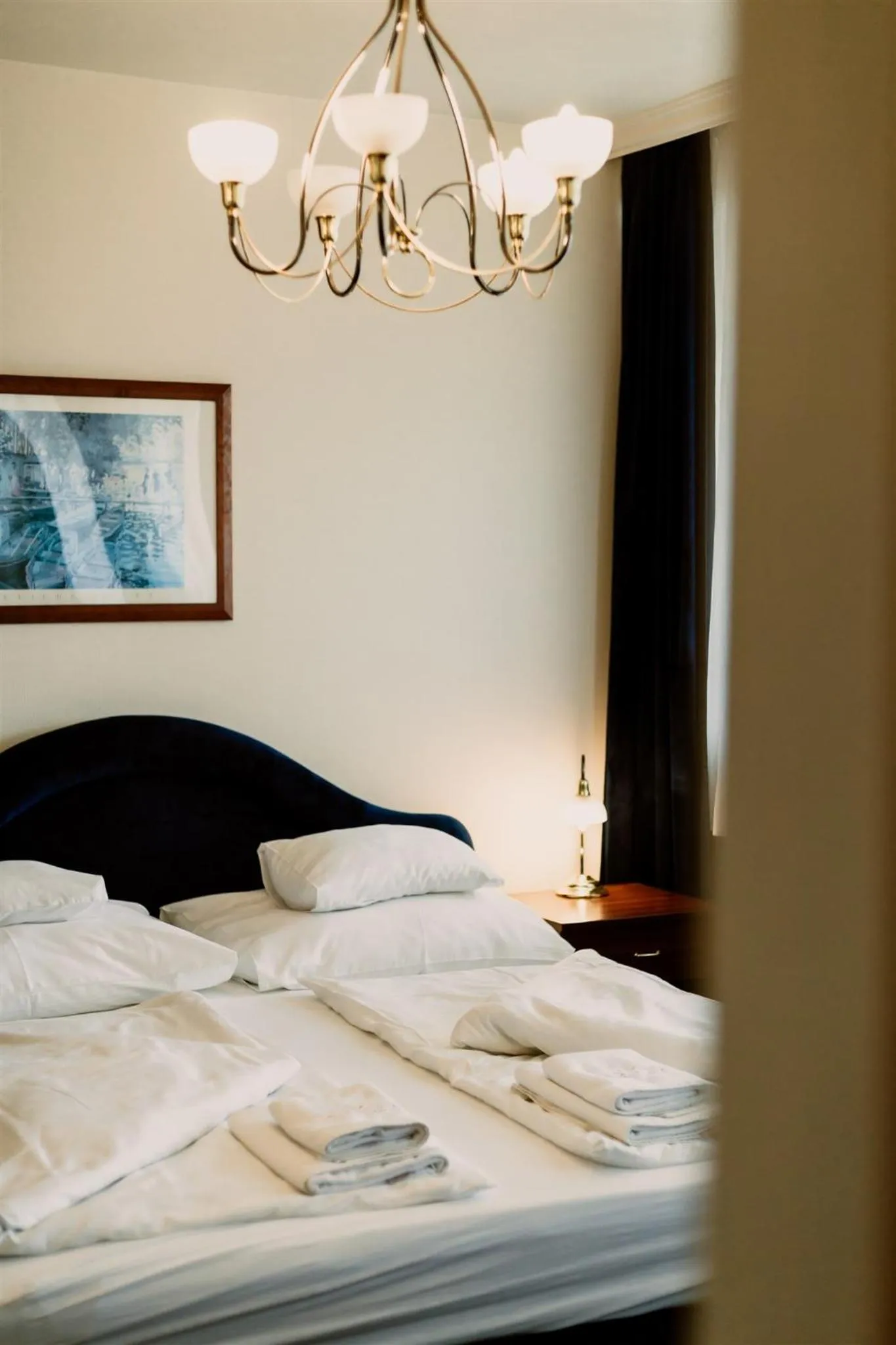 Bed in Korona Pension and Restaurant