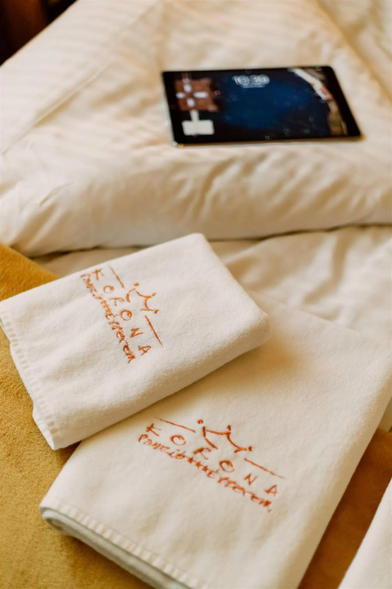 Bed in Korona Pension and Restaurant