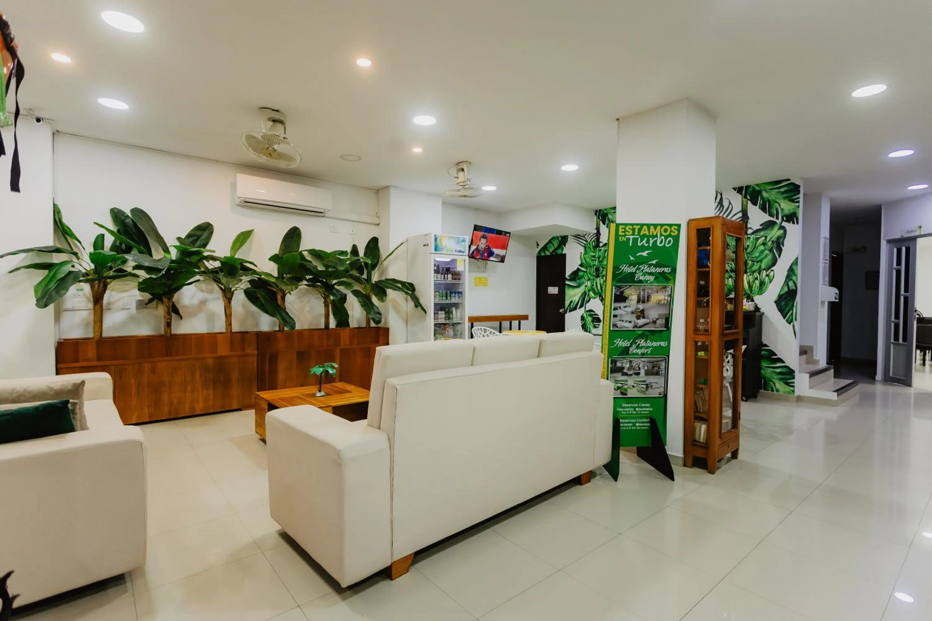 Lobby or reception in Hotel Plataneras Plaza