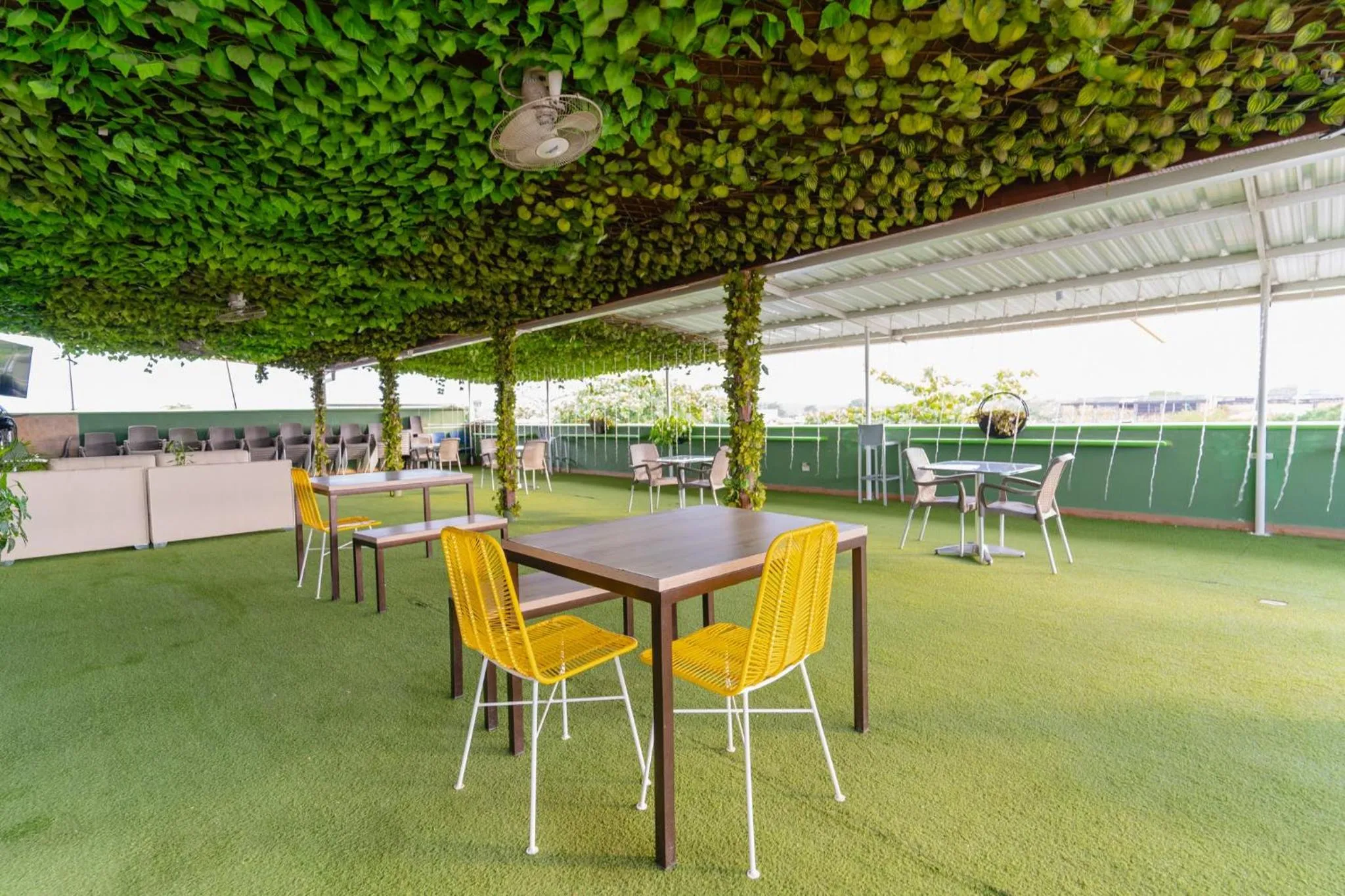 Restaurant/places to eat in Hotel Plataneras Plaza