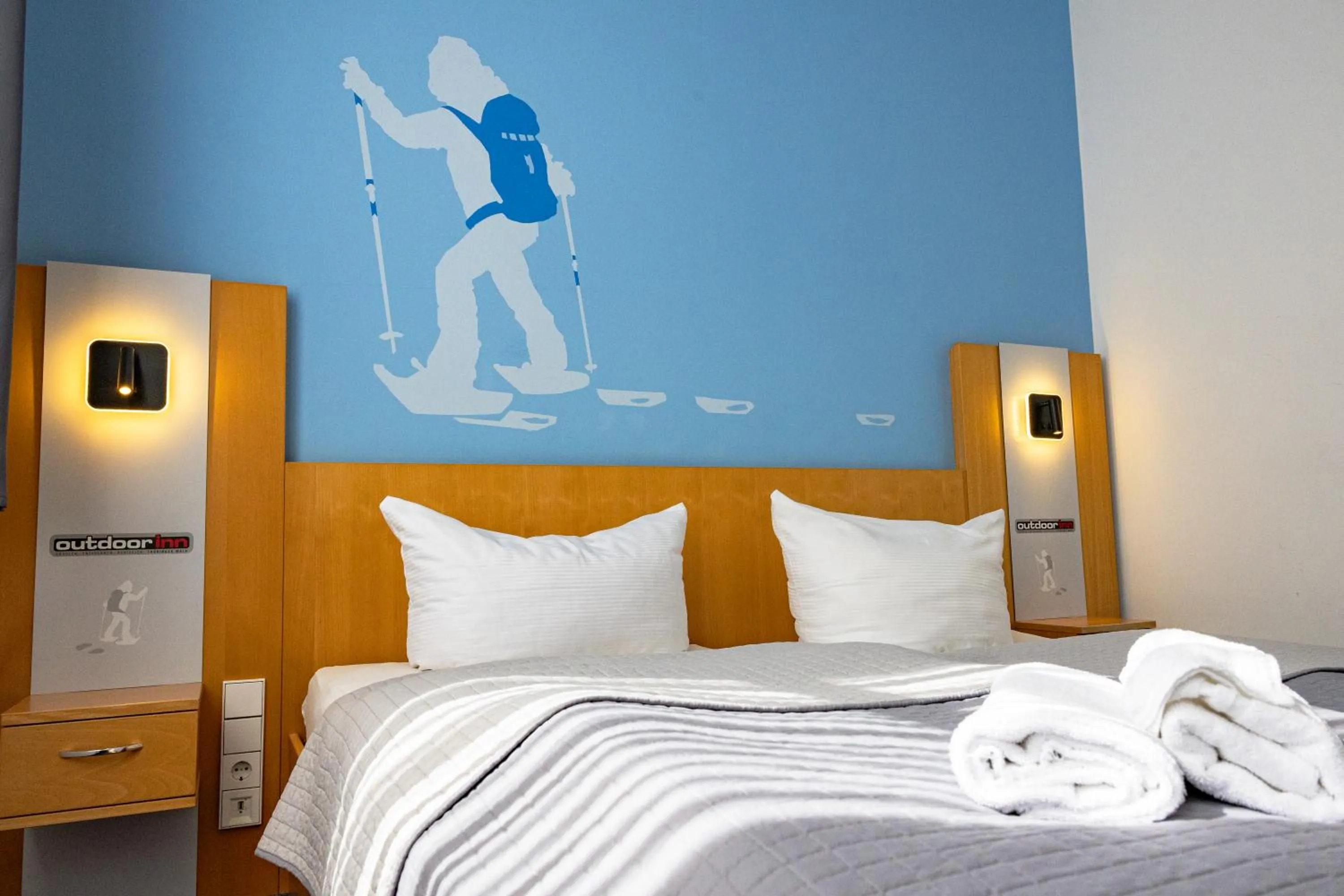 Bed in Outdoor Inn Sporthotel Steinach