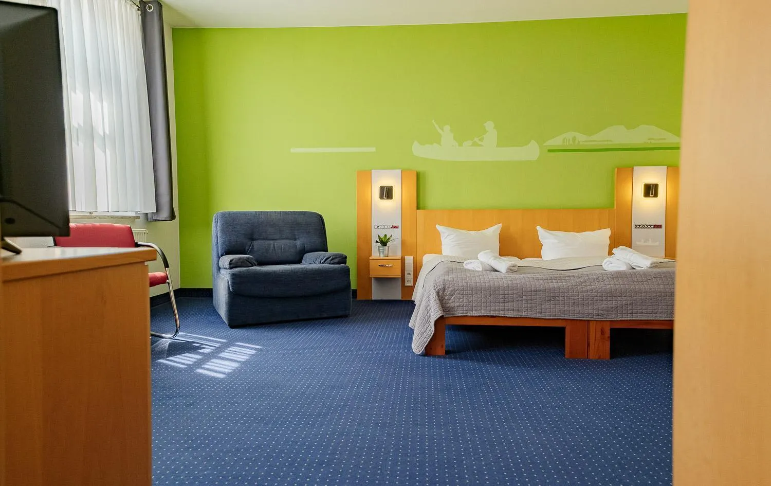 Bed in Outdoor Inn Sporthotel Steinach