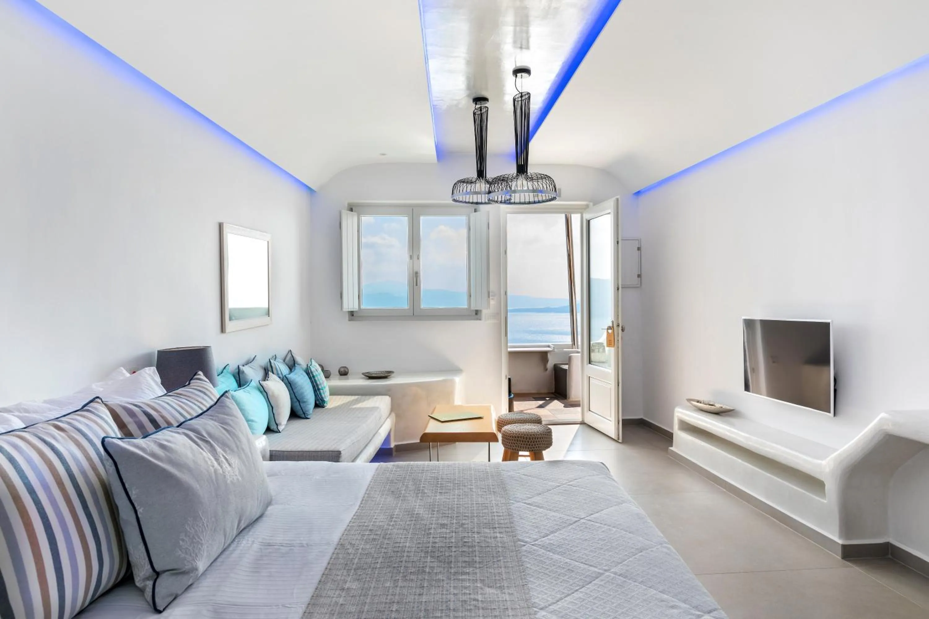 Seating area in Secret Legend Suites