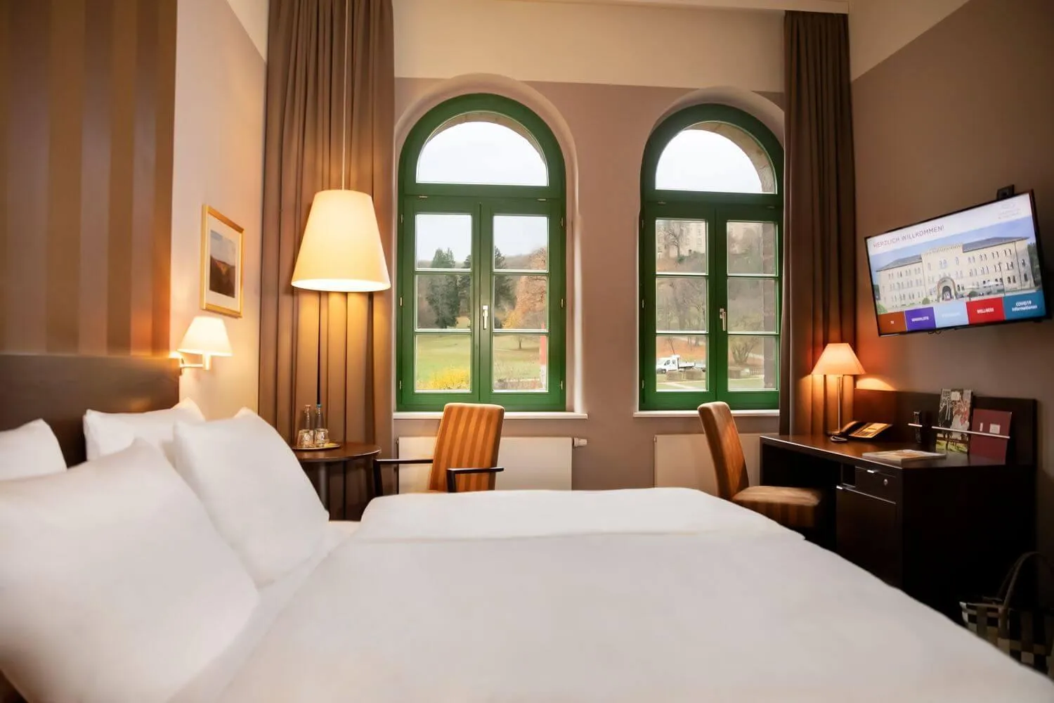 Photo of the whole room, Bed in Schlosshotel Blankenburg