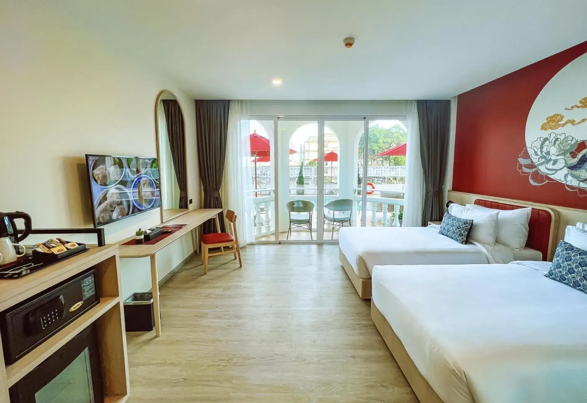 Twin Room with Balcony in Hotel Midtown Ratsada Twin Room with Balcony in Hotel Midtown Ratsada