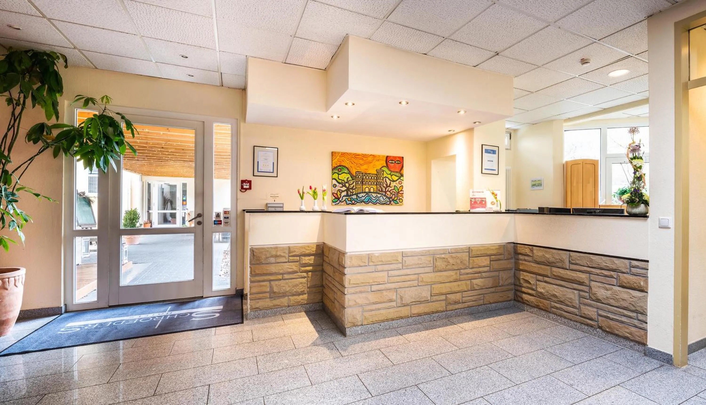 Lobby or reception in Schroeders Stadtwaldhotel