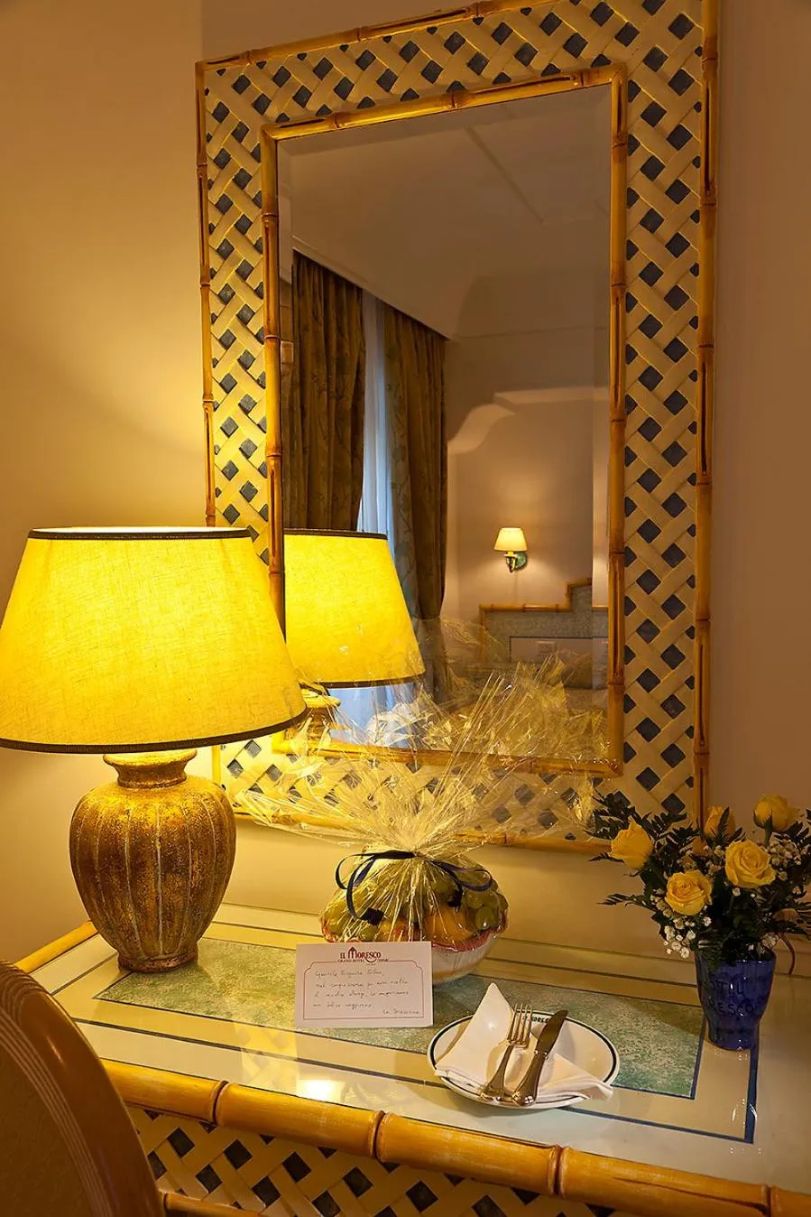 Decorative detail in Grand Hotel Il Moresco