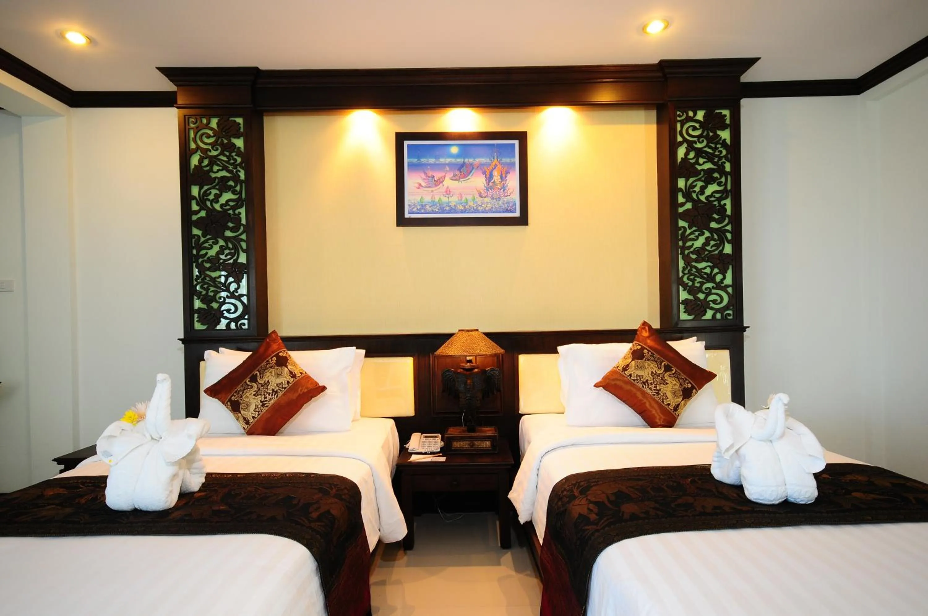 Bed in Aonang Orchid Resort