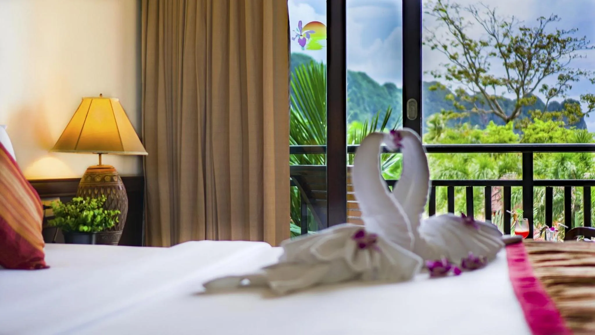 Bed in Aonang Orchid Resort