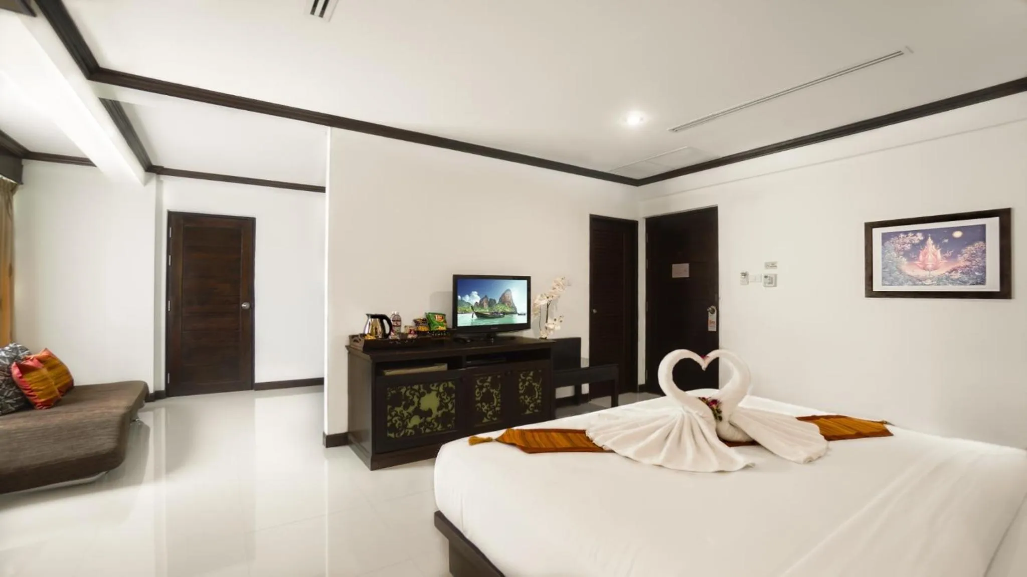 Bed in Aonang Orchid Resort