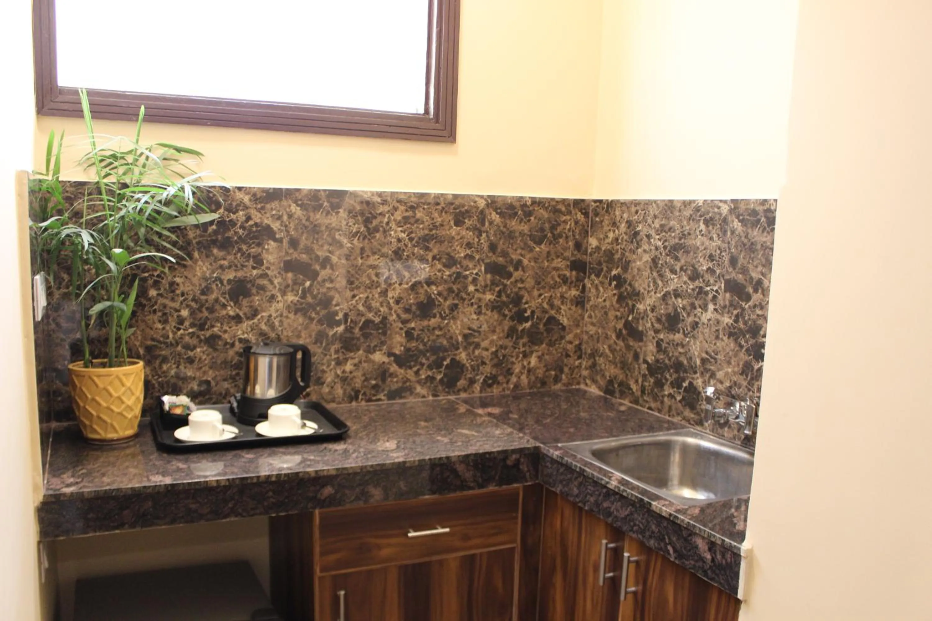 Kitchen or kitchenette in Hotel Imperial Park