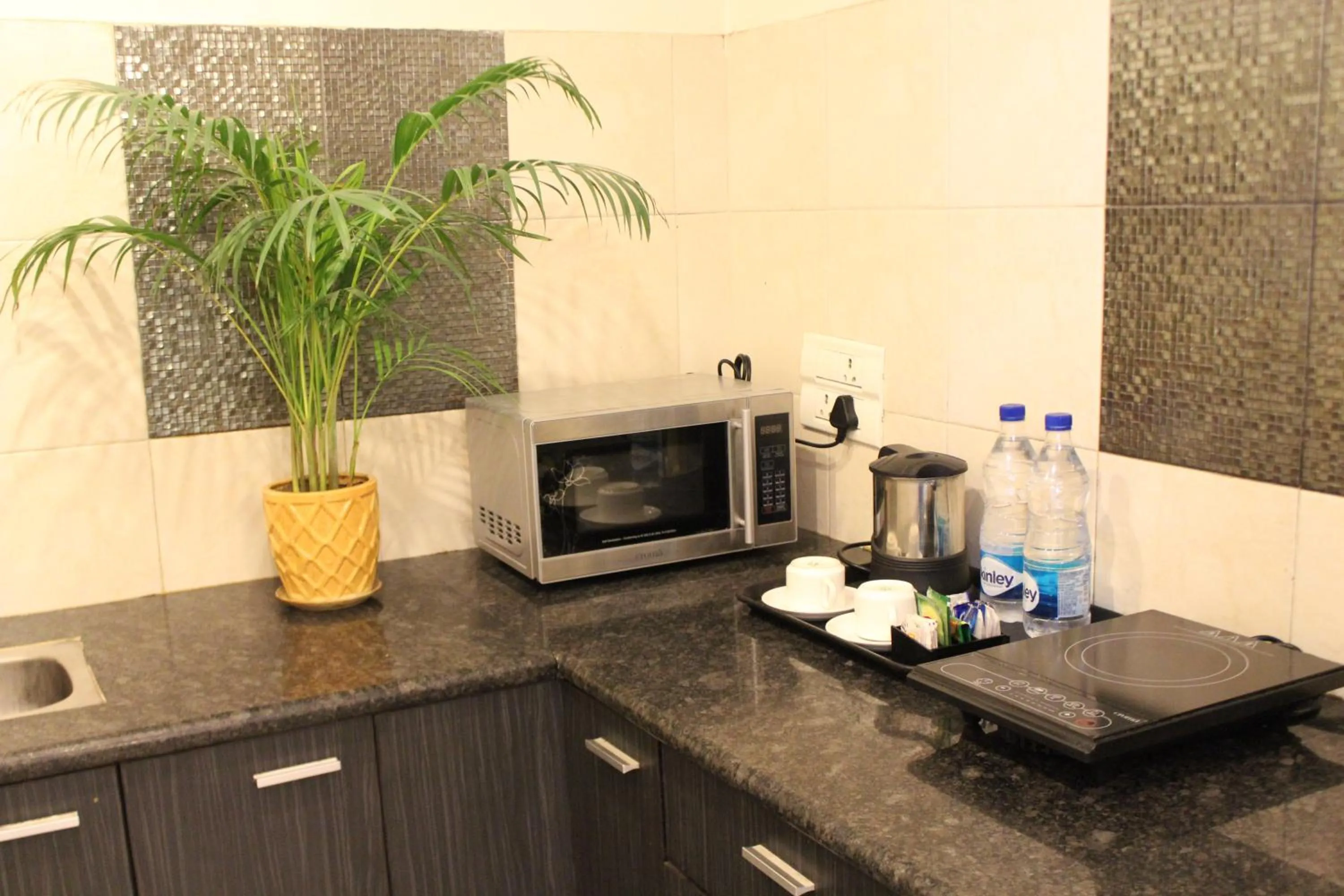 Kitchen or kitchenette in Hotel Imperial Park
