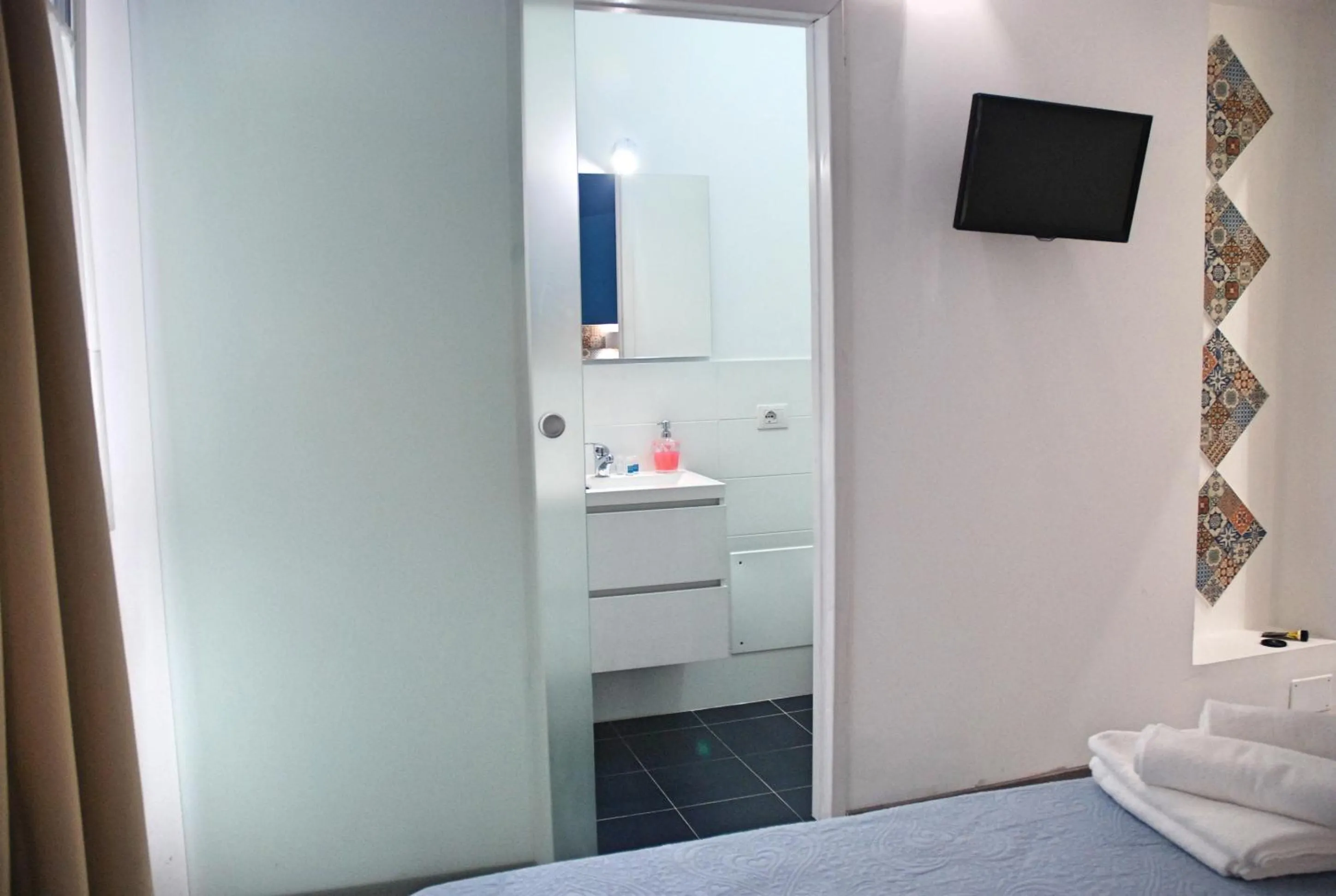 Bathroom, Bed in B&B Dimora San Vincenzo