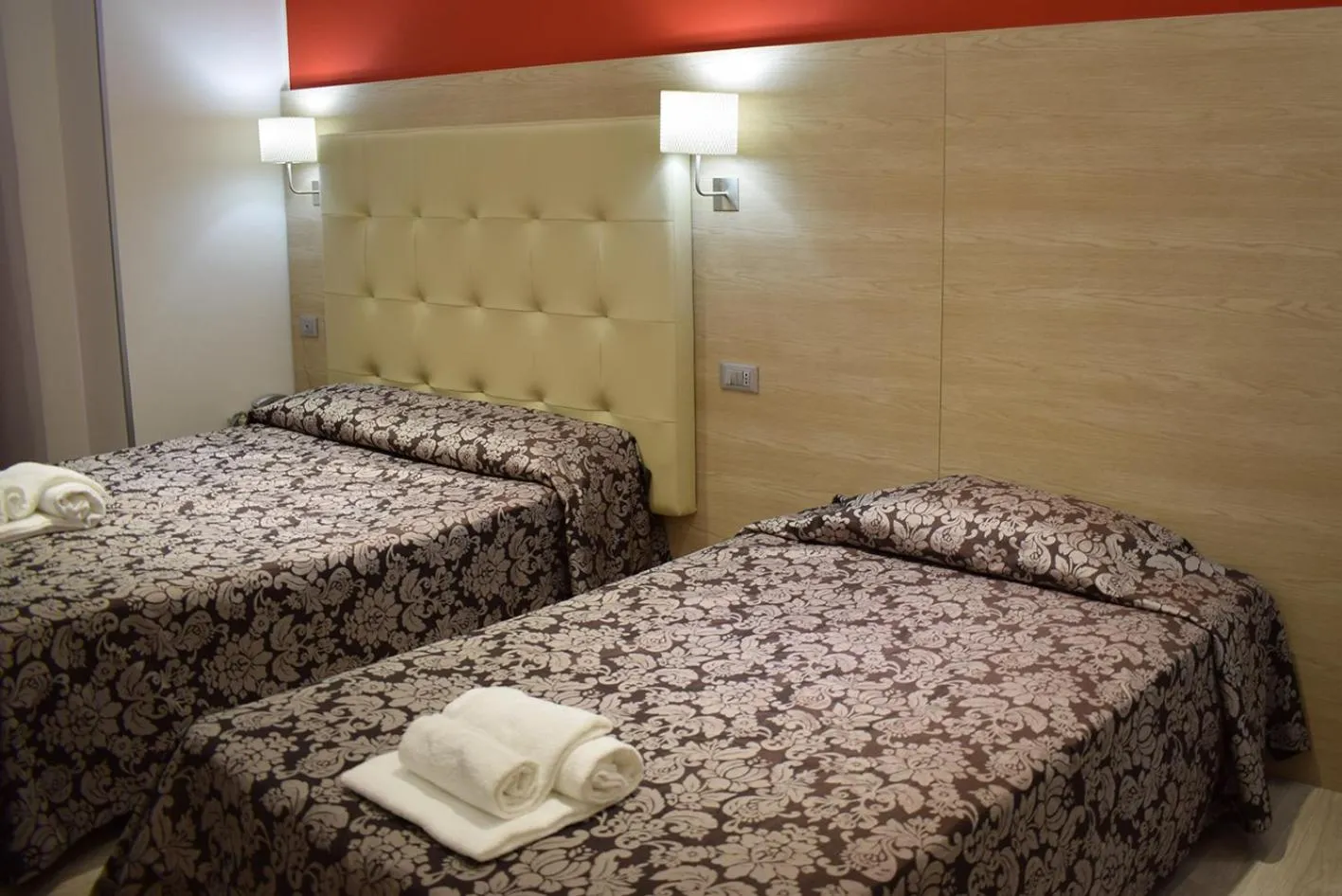 Bed in Hotel Baffo Rosso